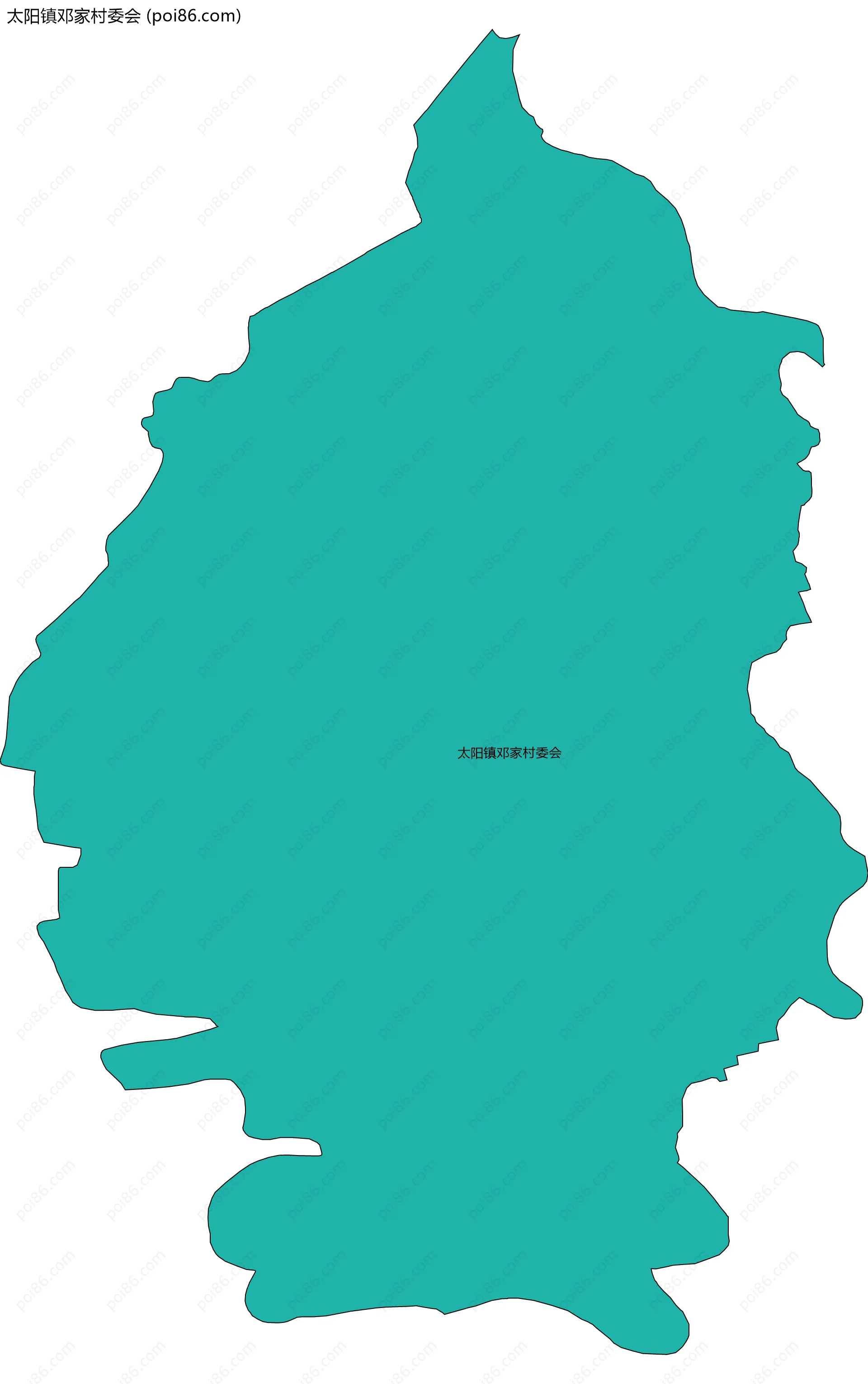 太阳镇邓家村委会边界地图