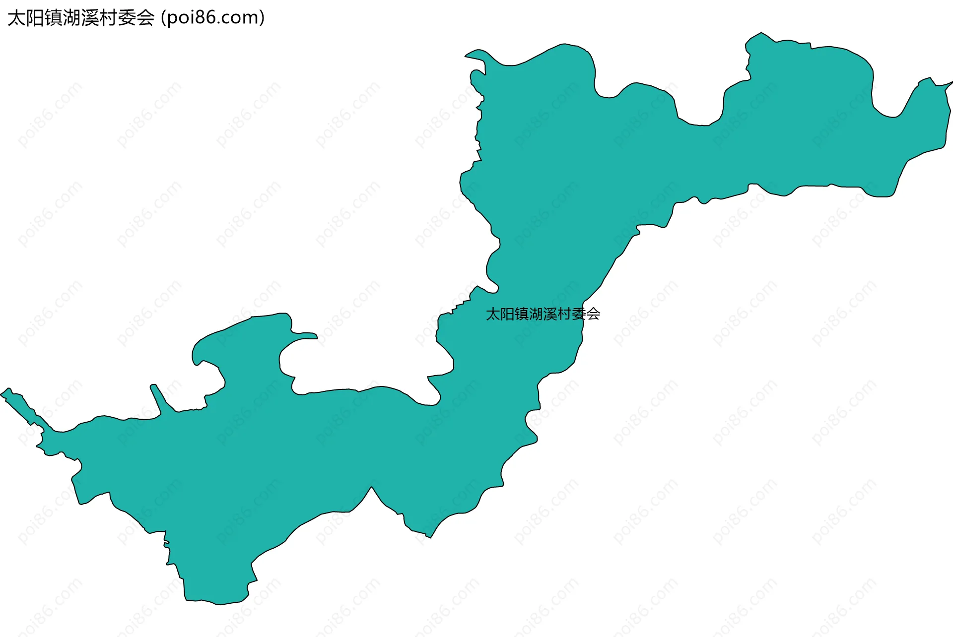 太阳镇湖溪村委会边界地图