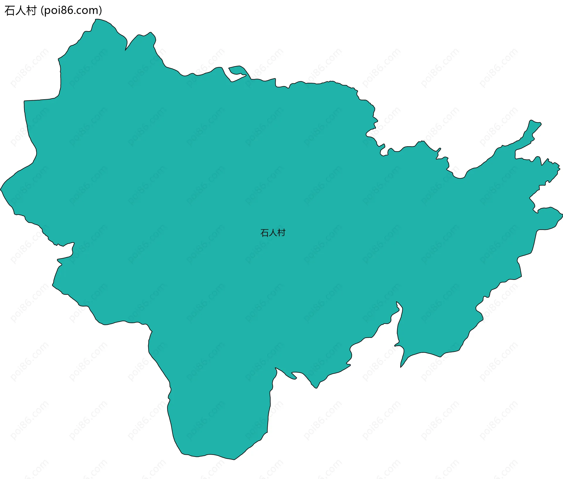 石人村边界地图