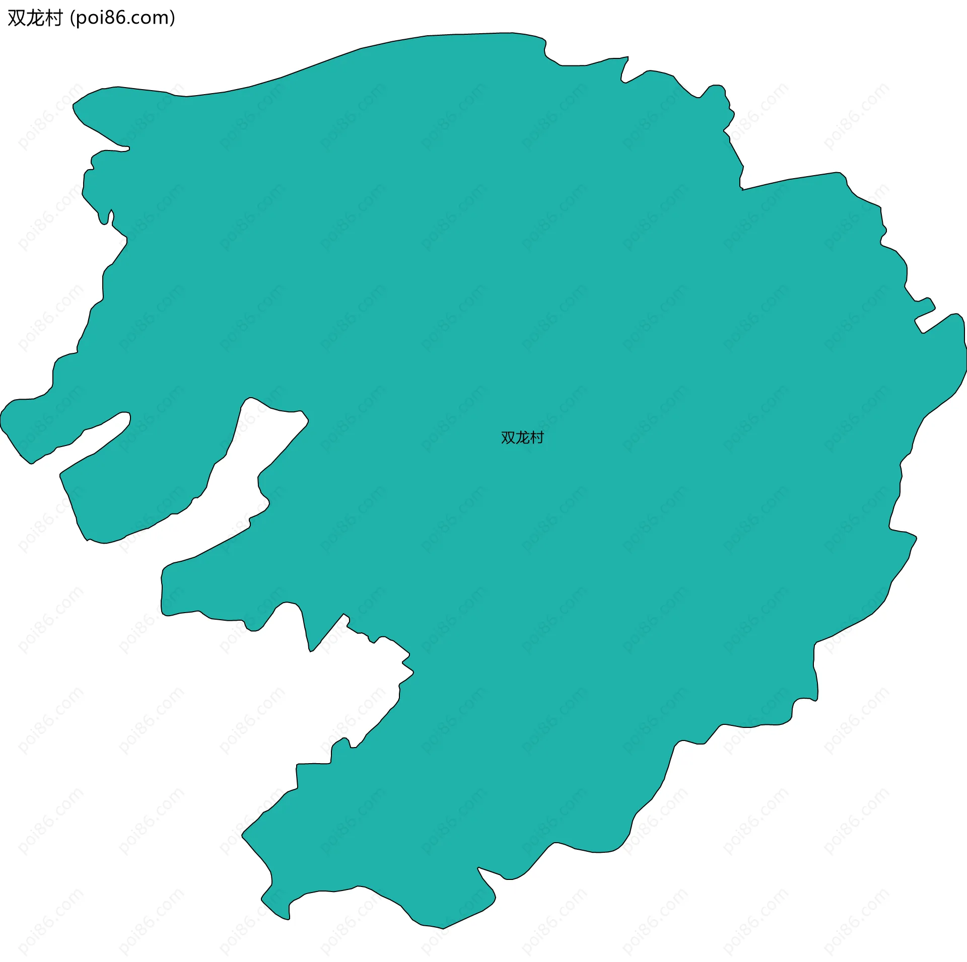 双龙村边界地图