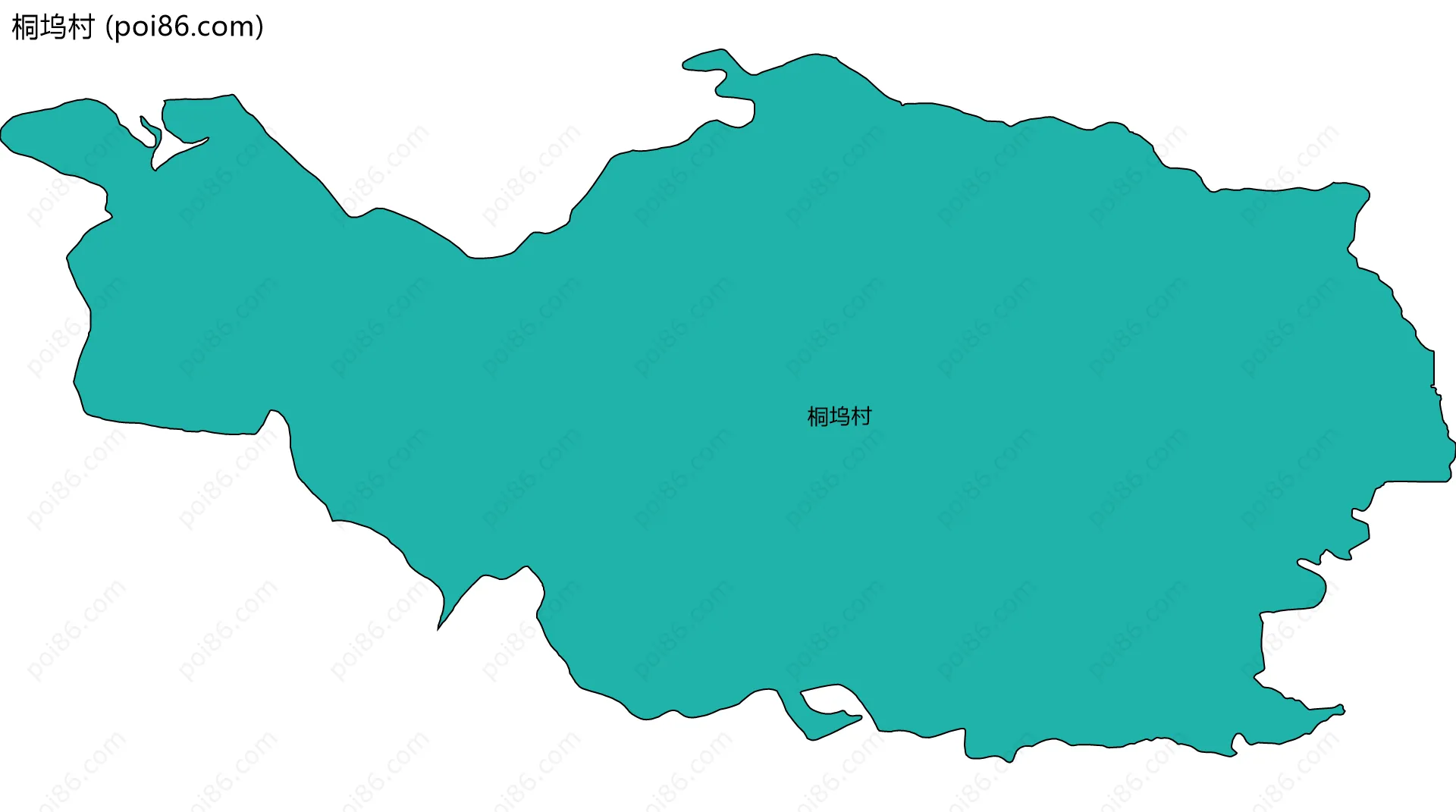 桐坞村边界地图