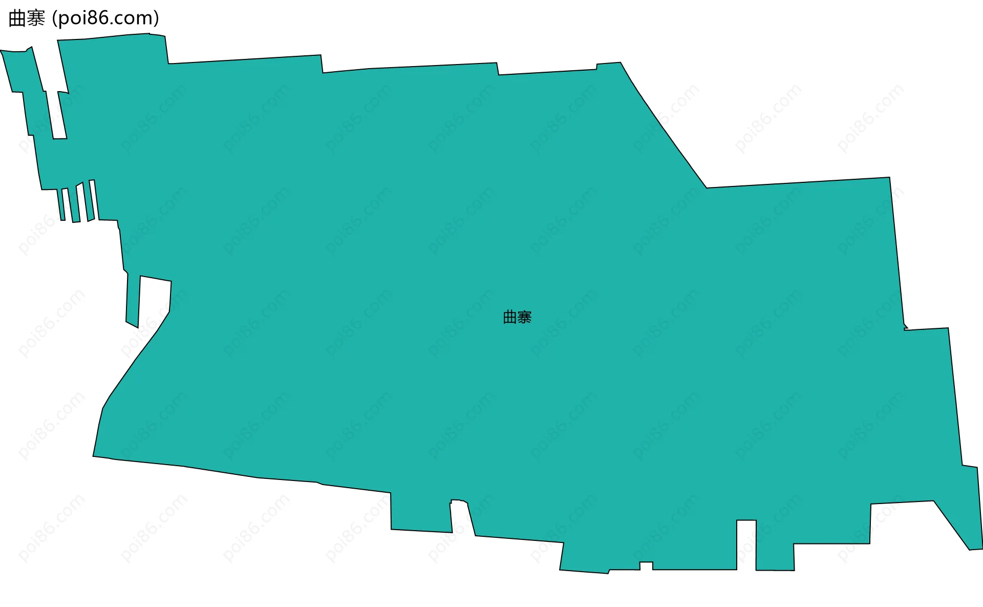 曲寨边界地图