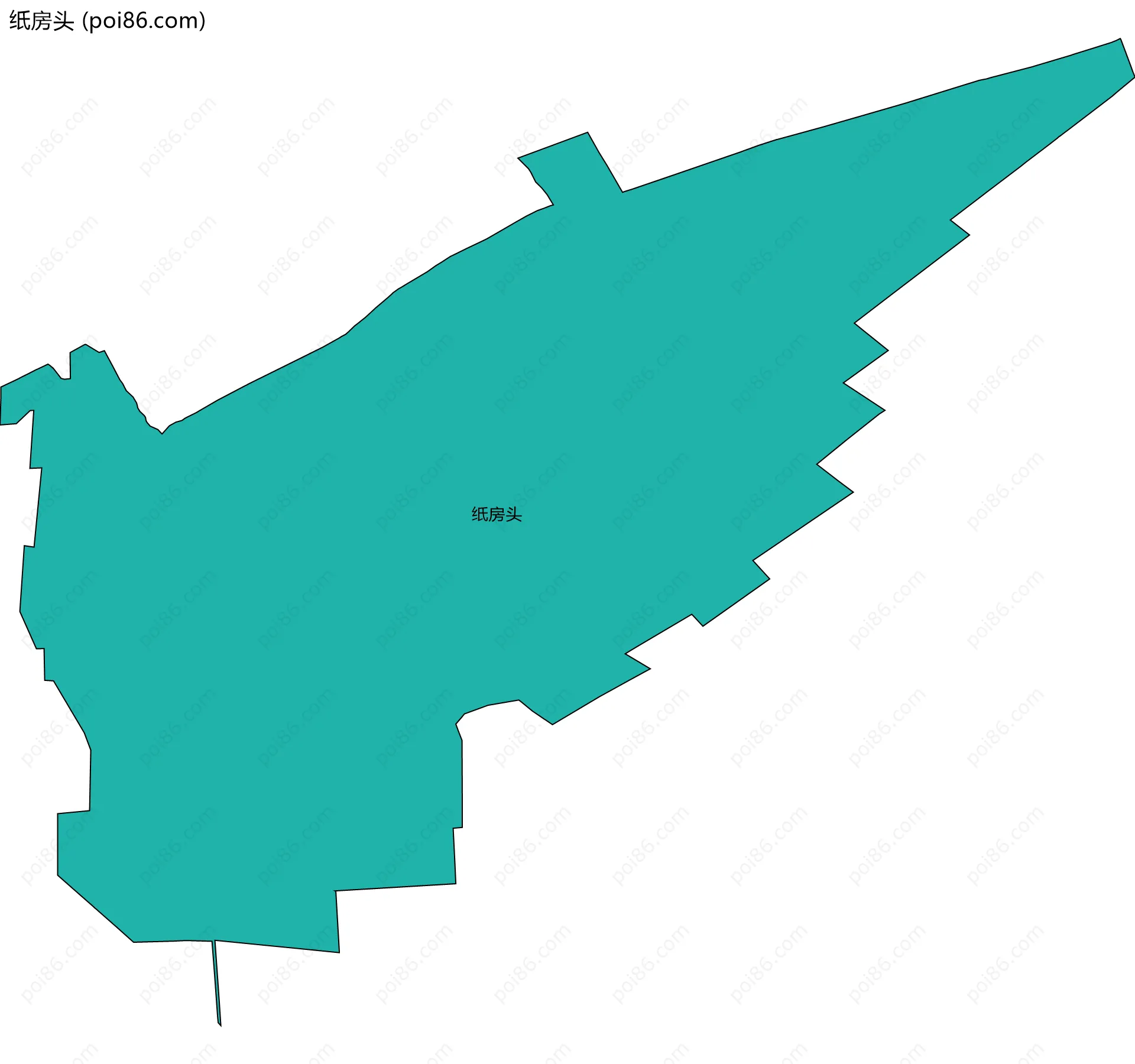 纸房头边界地图