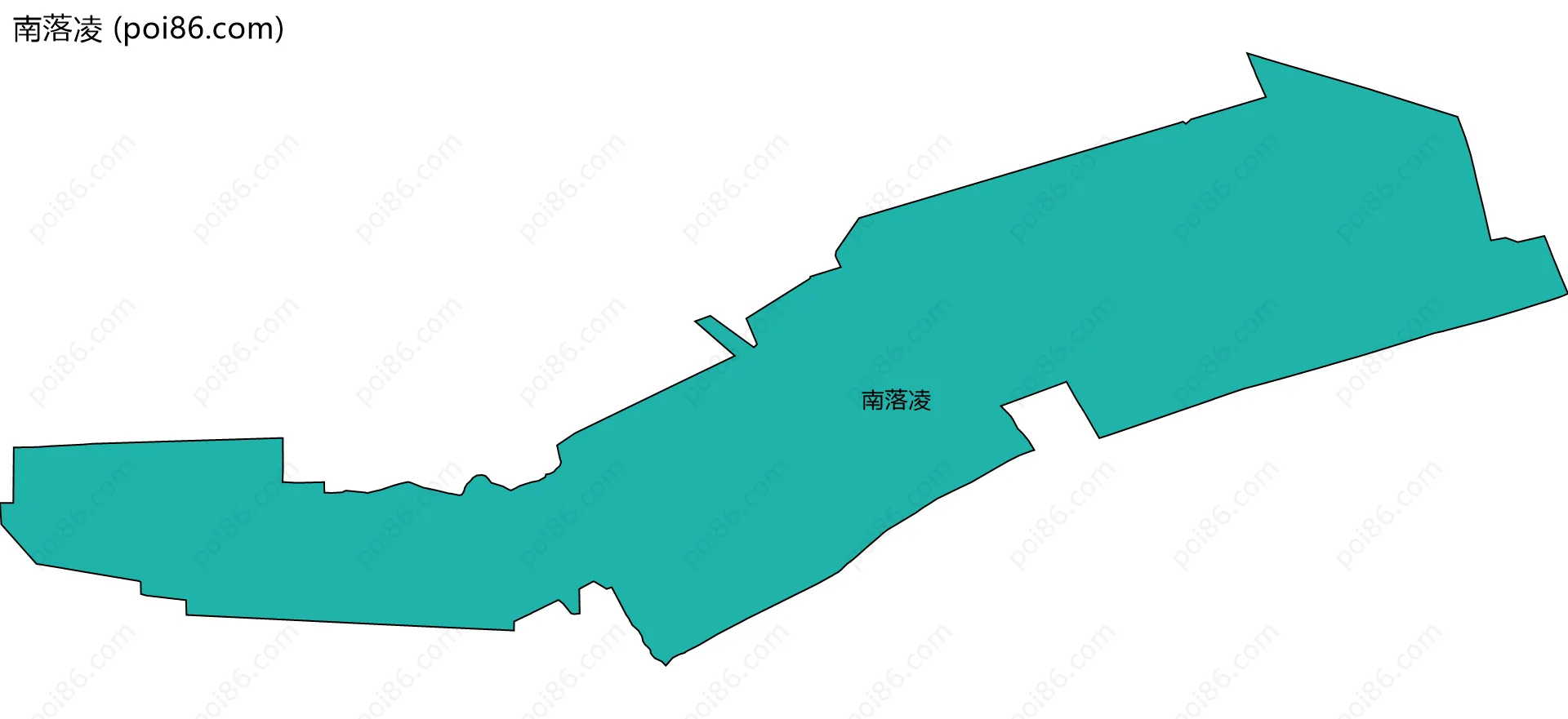 南落凌边界地图