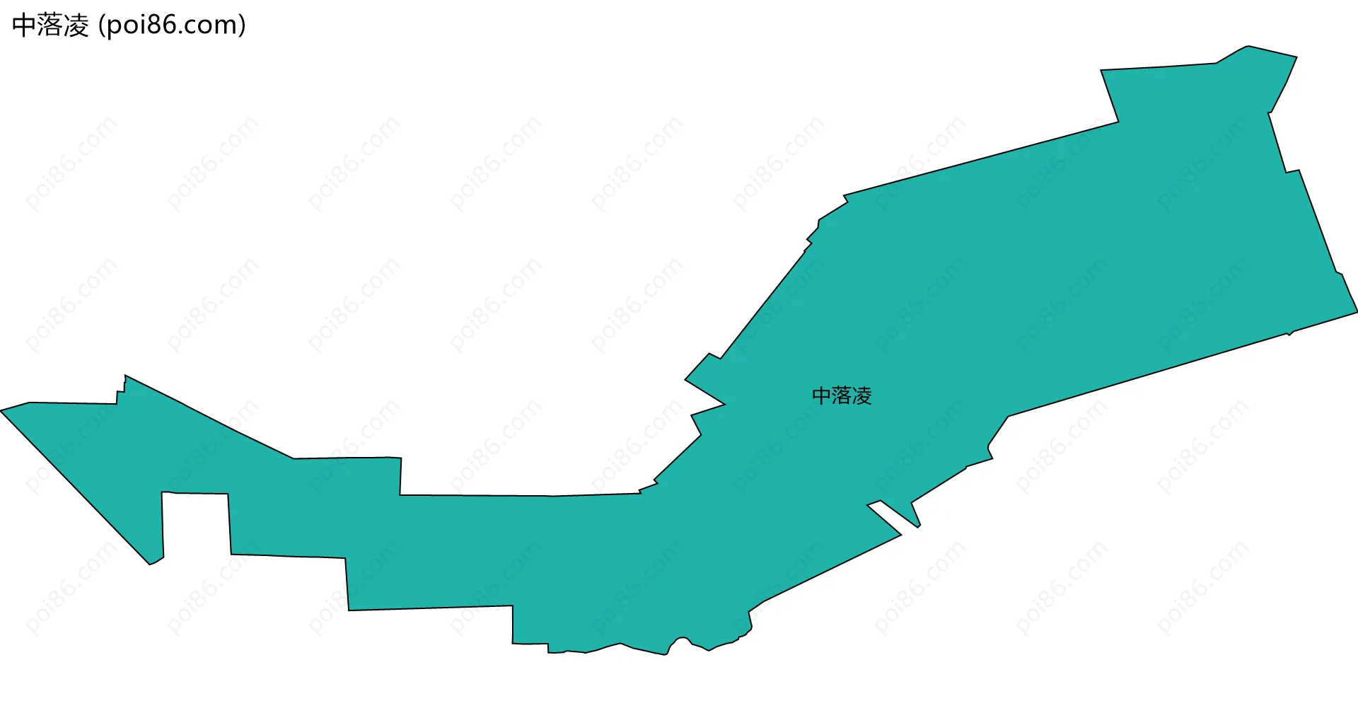 中落凌边界地图