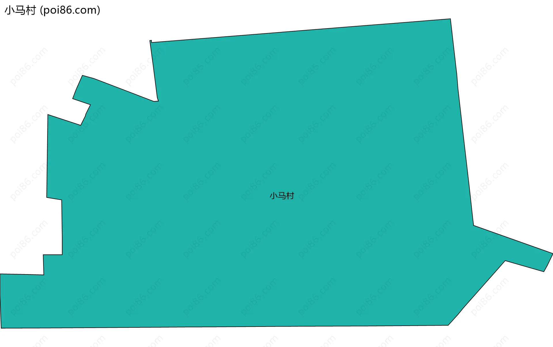 小马村边界地图
