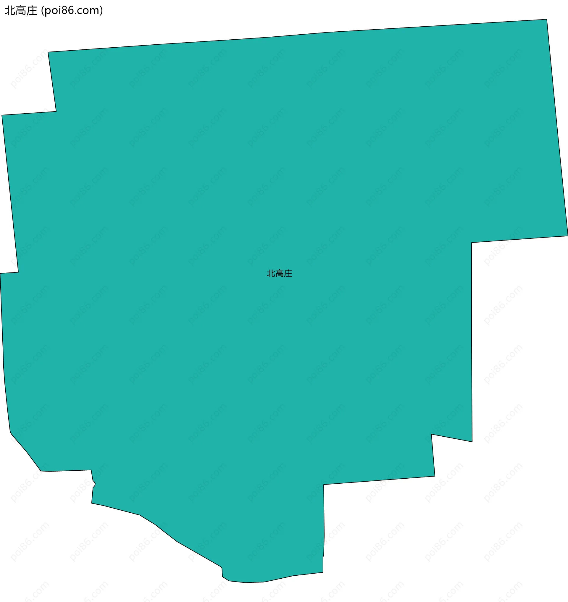 北高庄边界地图