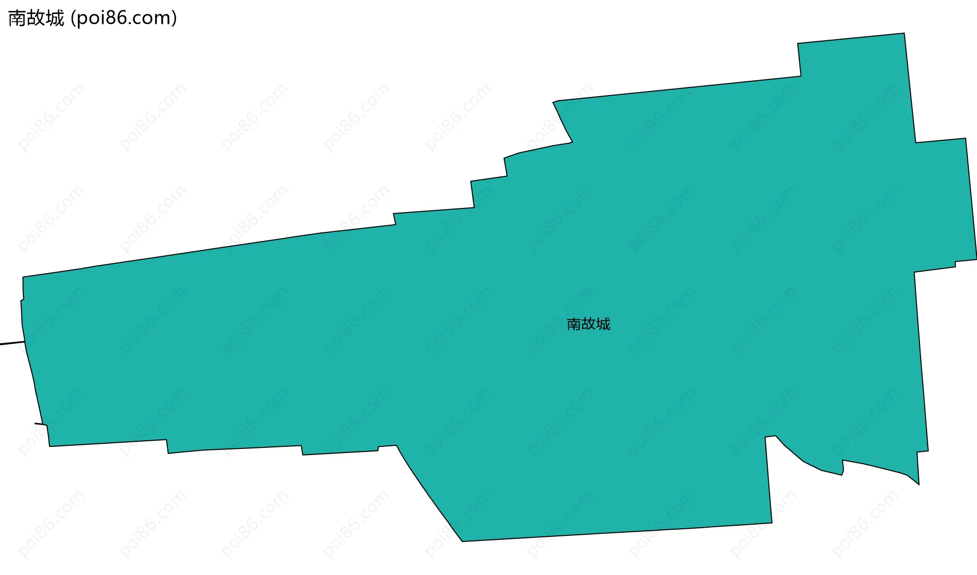 南故城边界地图