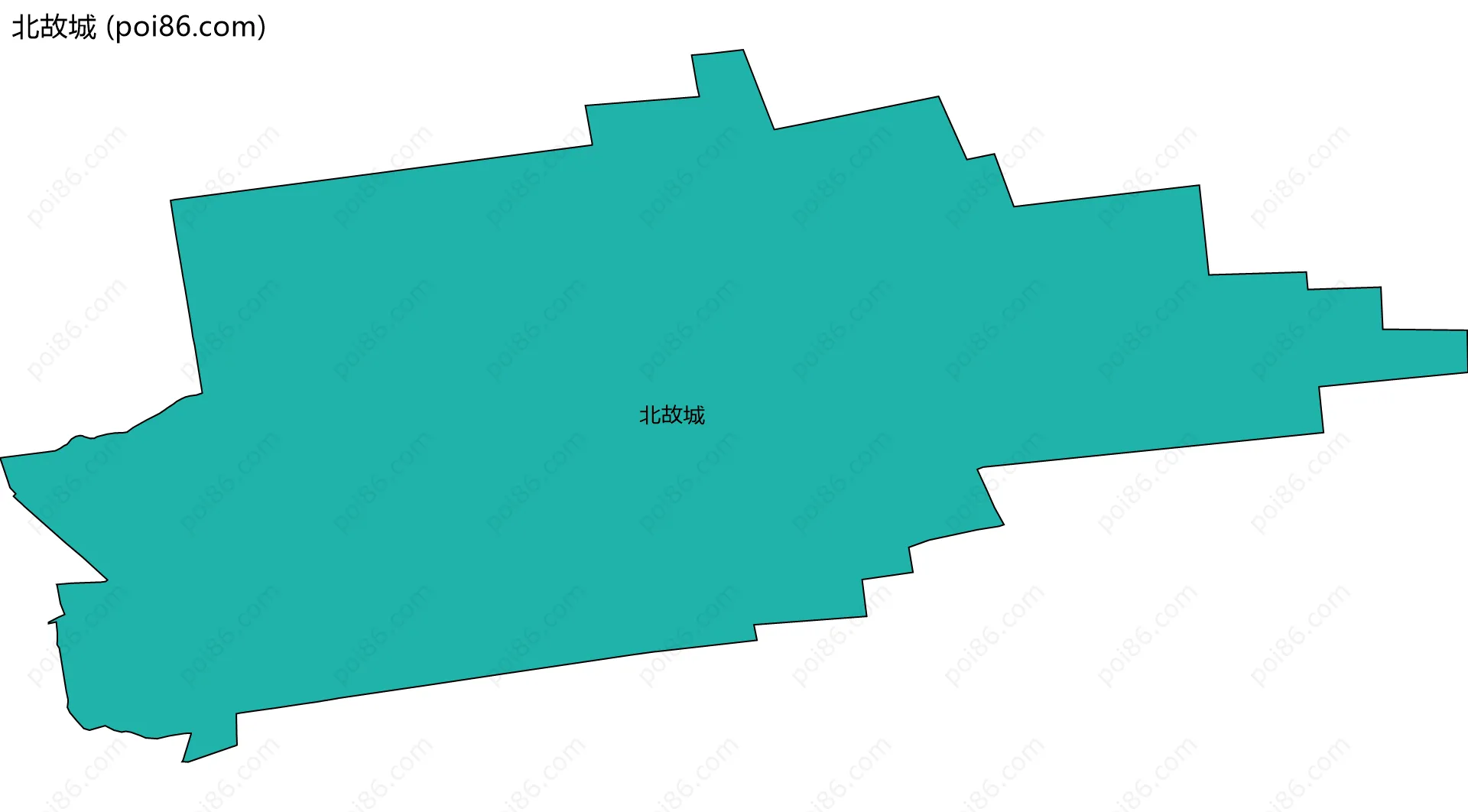 北故城边界地图