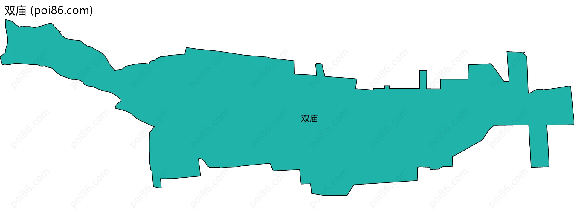 双庙边界地图