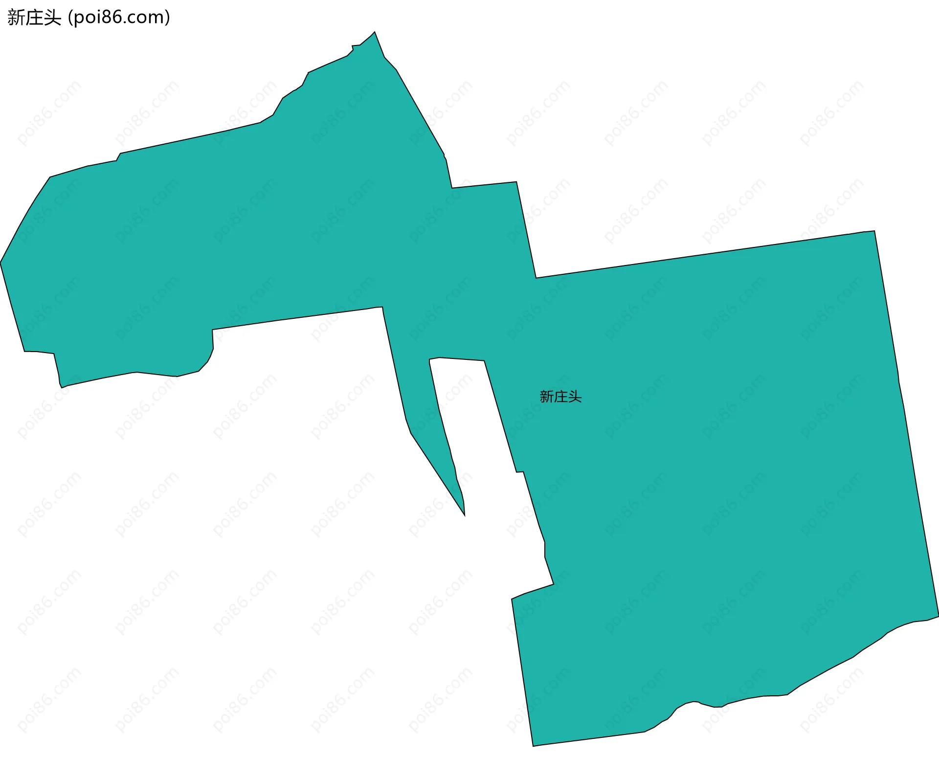 新庄头边界地图