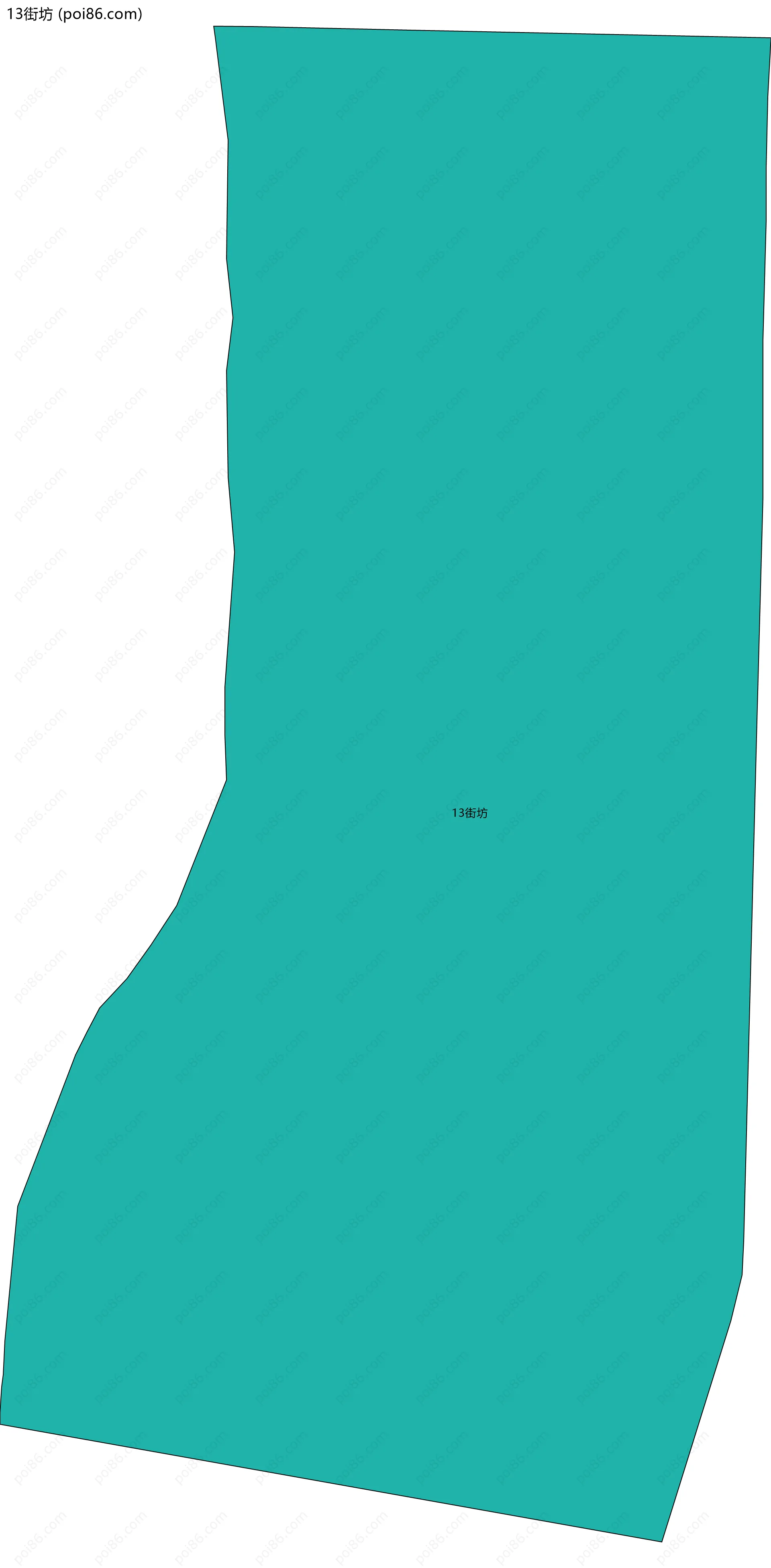 13街坊边界地图