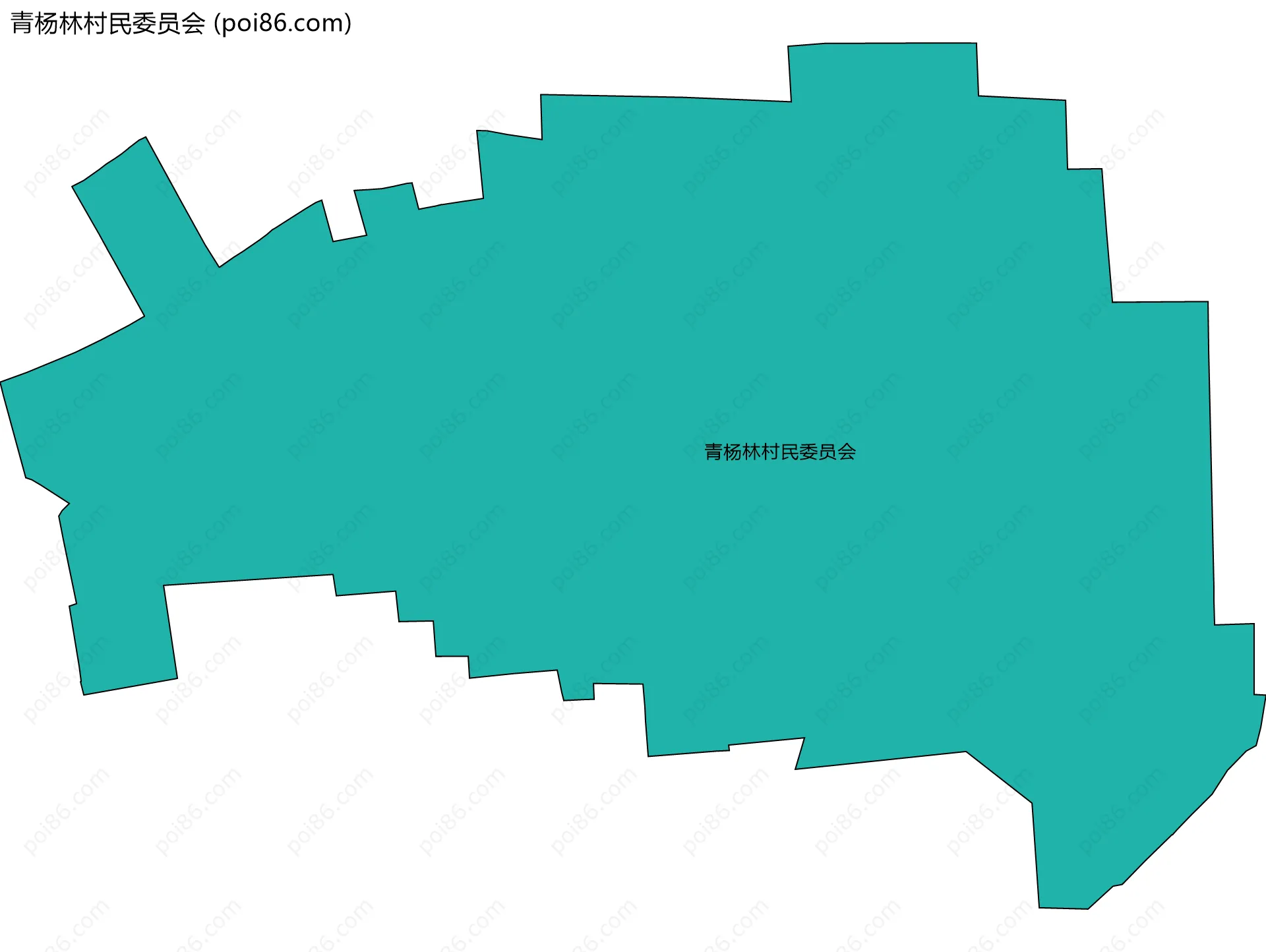 青杨林村民委员会边界地图