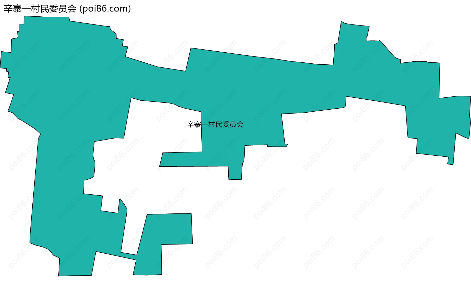 辛寨一村民委员会边界地图