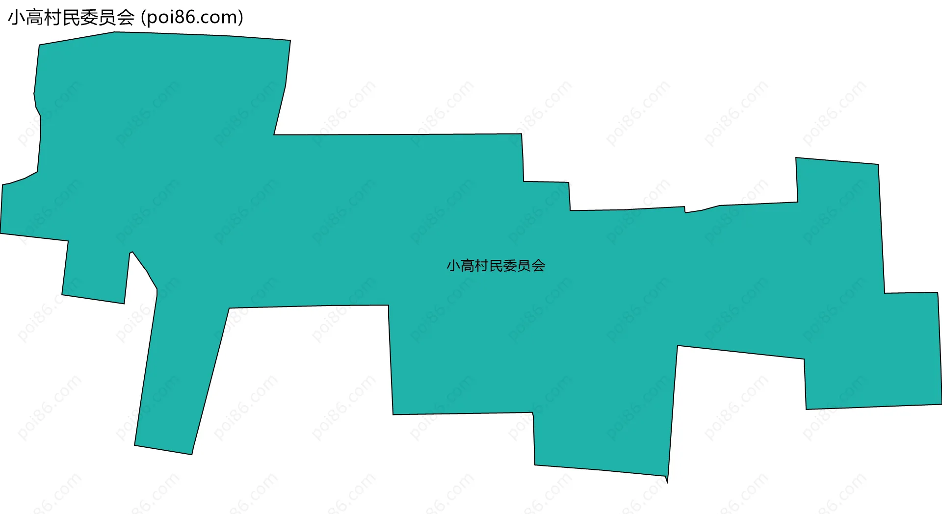 小高村民委员会边界地图