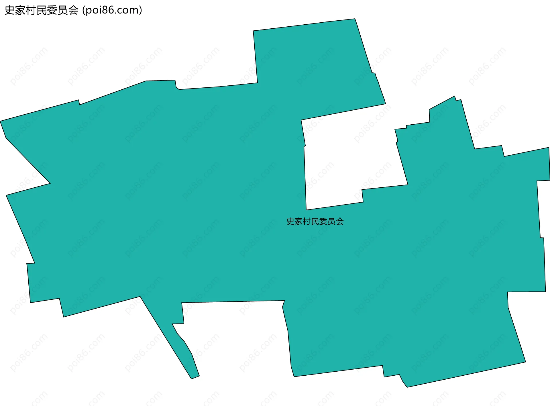 史家村民委员会边界地图