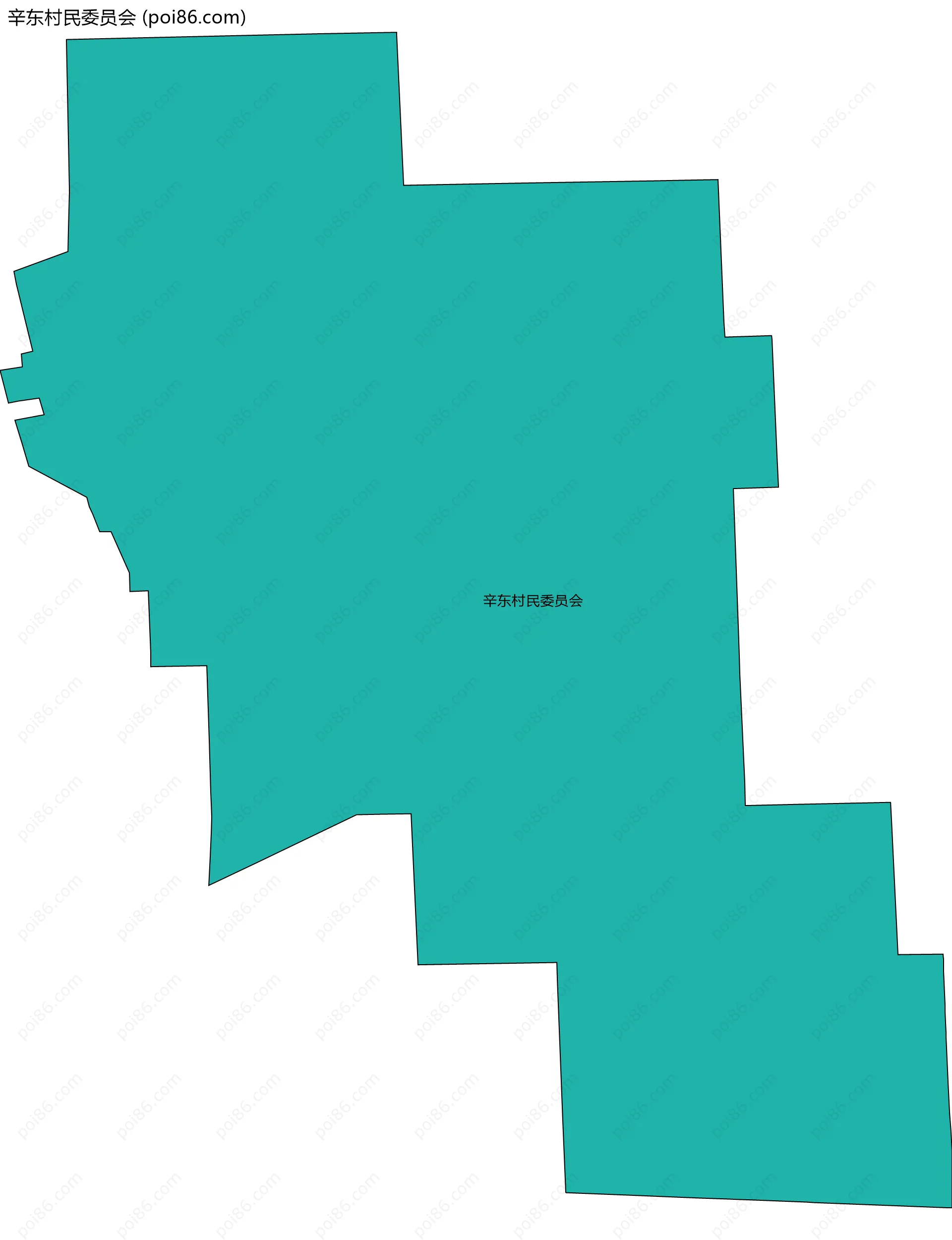 辛东村民委员会边界地图