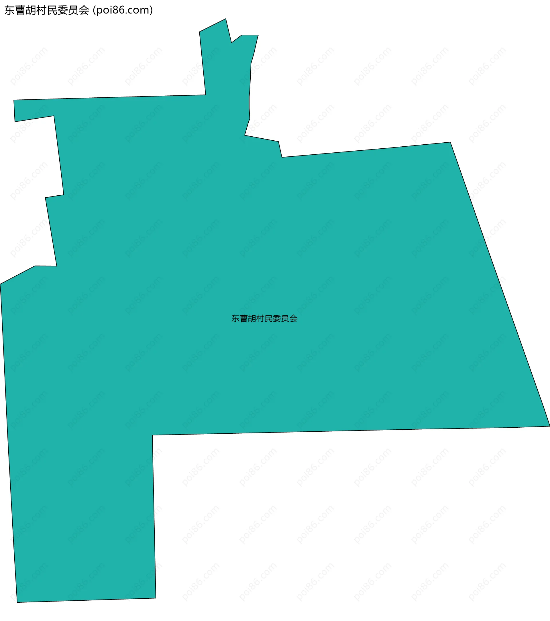 东曹胡村民委员会边界地图