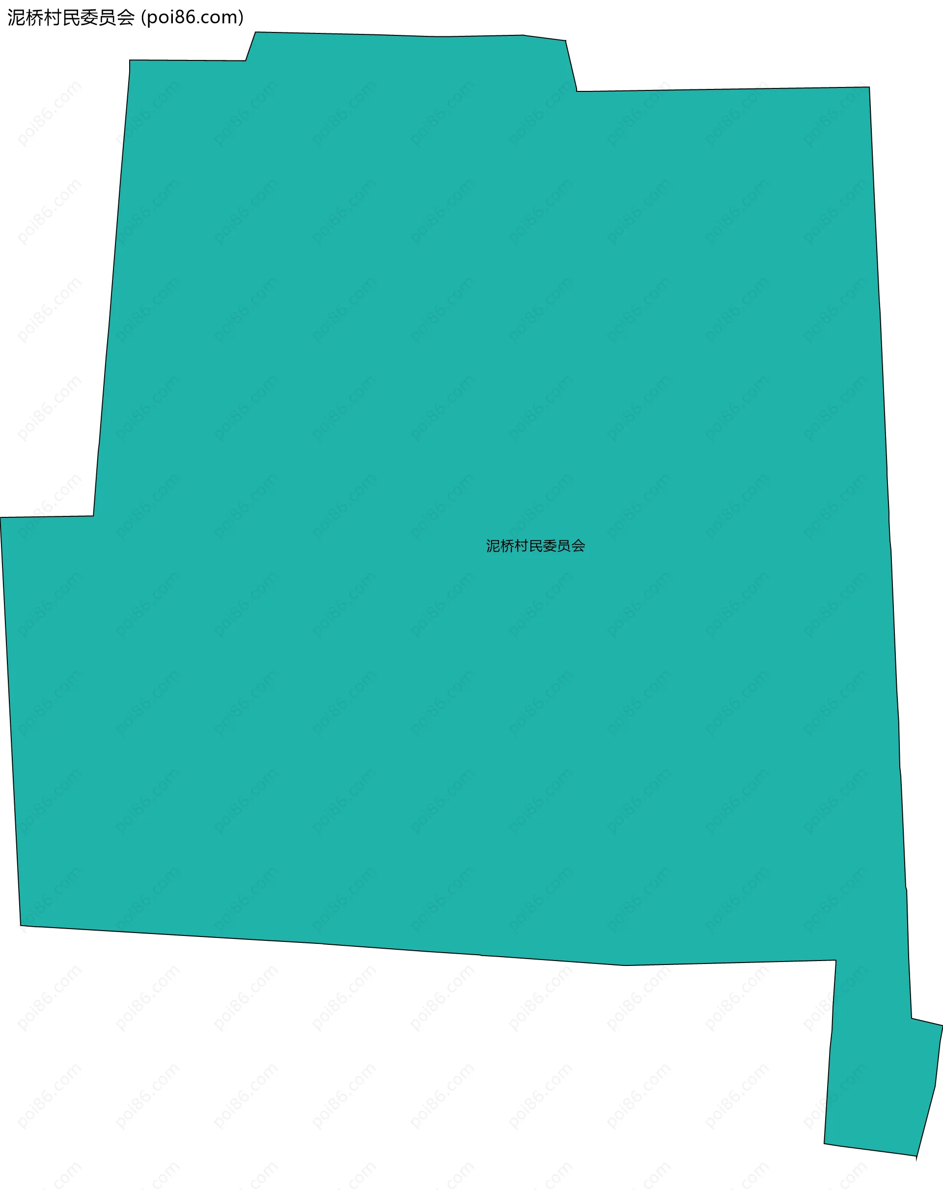 泥桥村民委员会边界地图