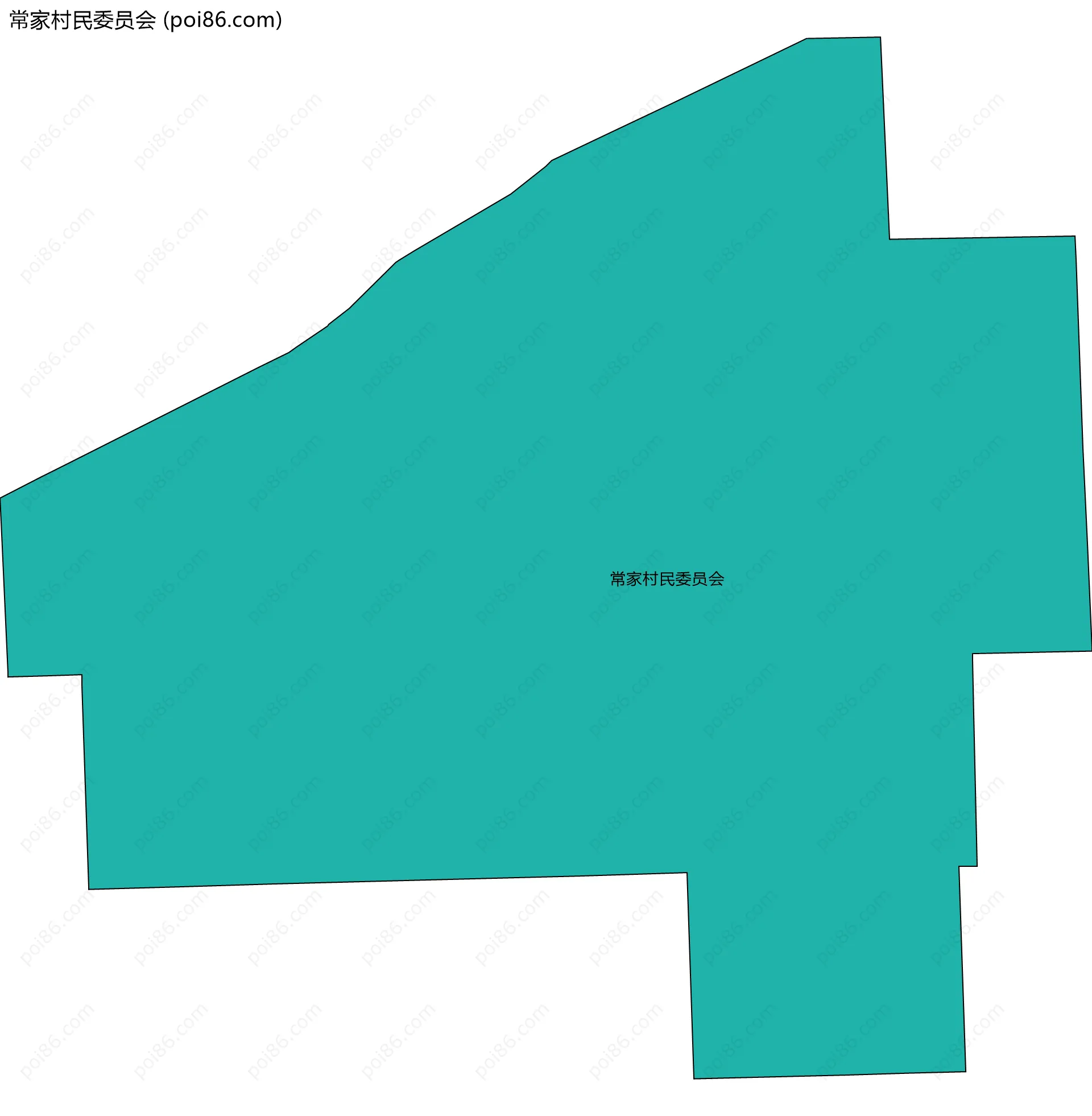 常家村民委员会边界地图