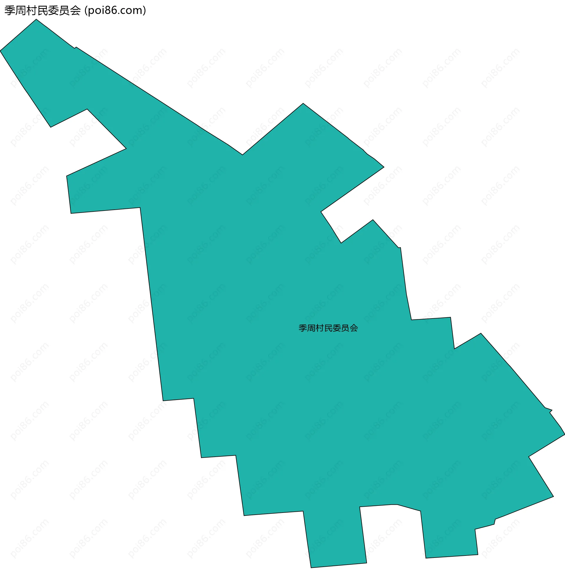季周村民委员会边界地图
