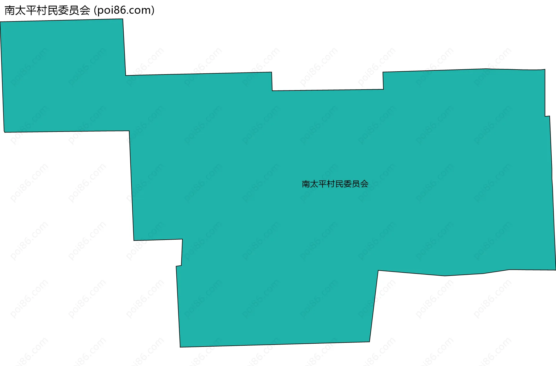 南太平村民委员会边界地图