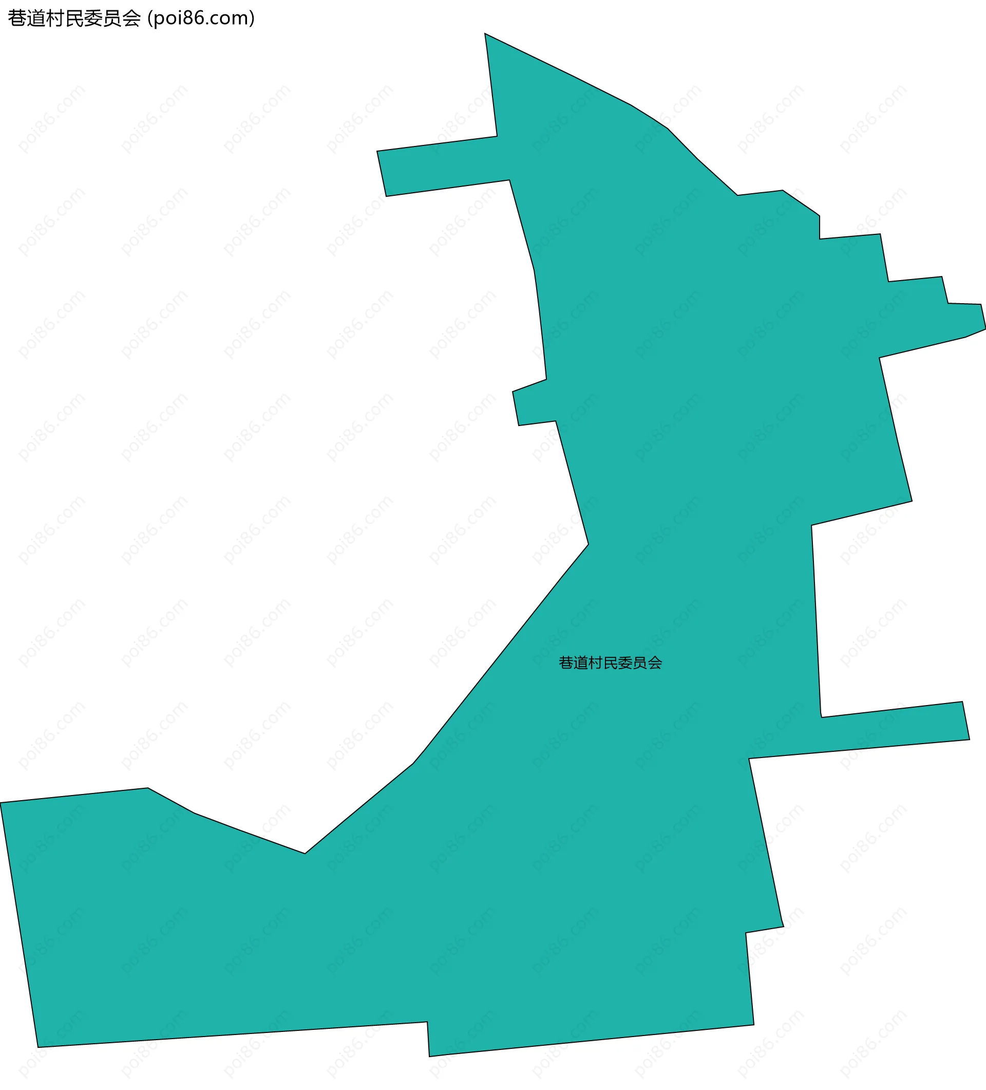 巷道村民委员会边界地图
