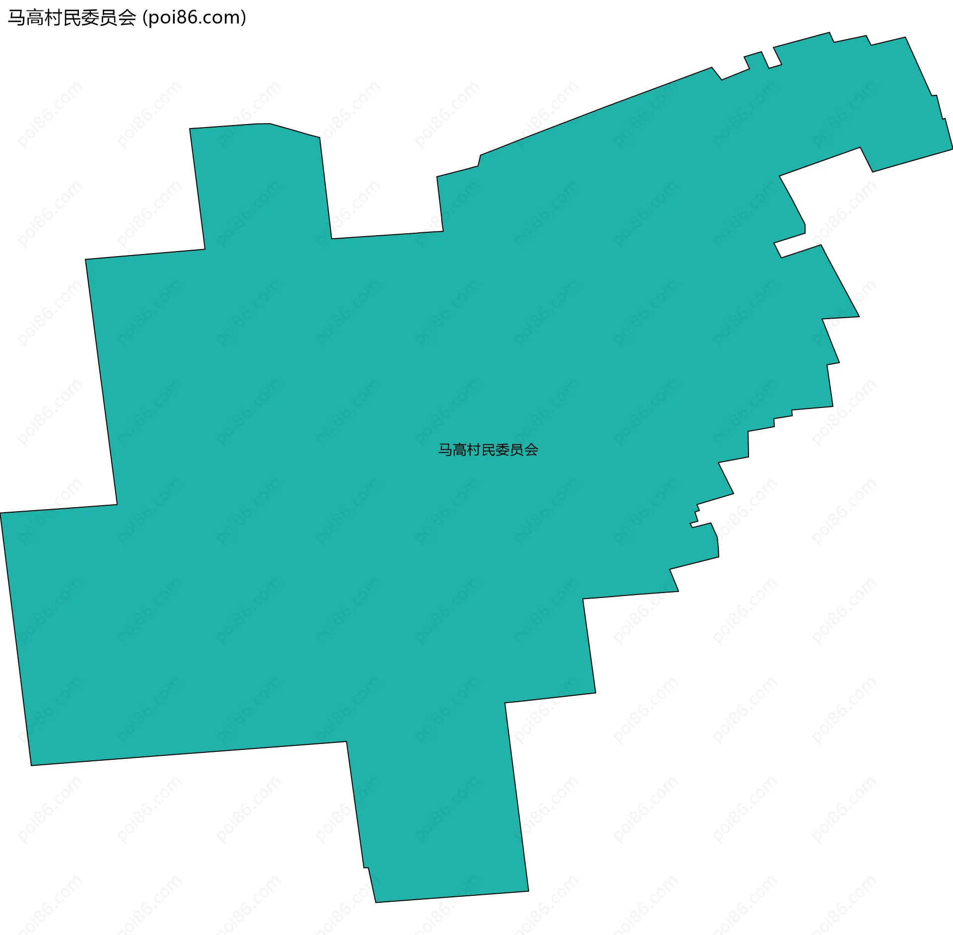 马高村民委员会边界地图