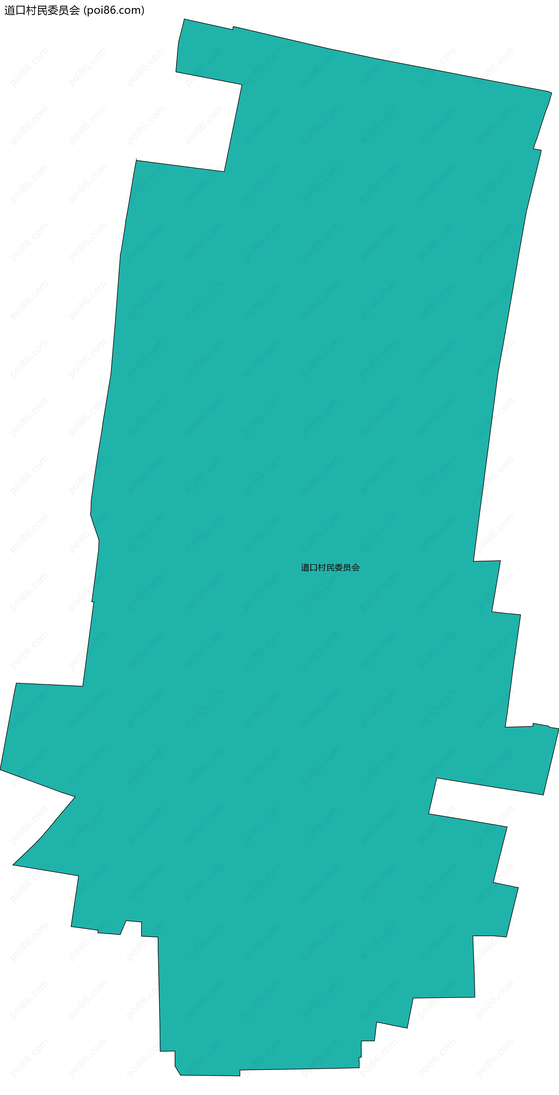 道口村民委员会边界地图