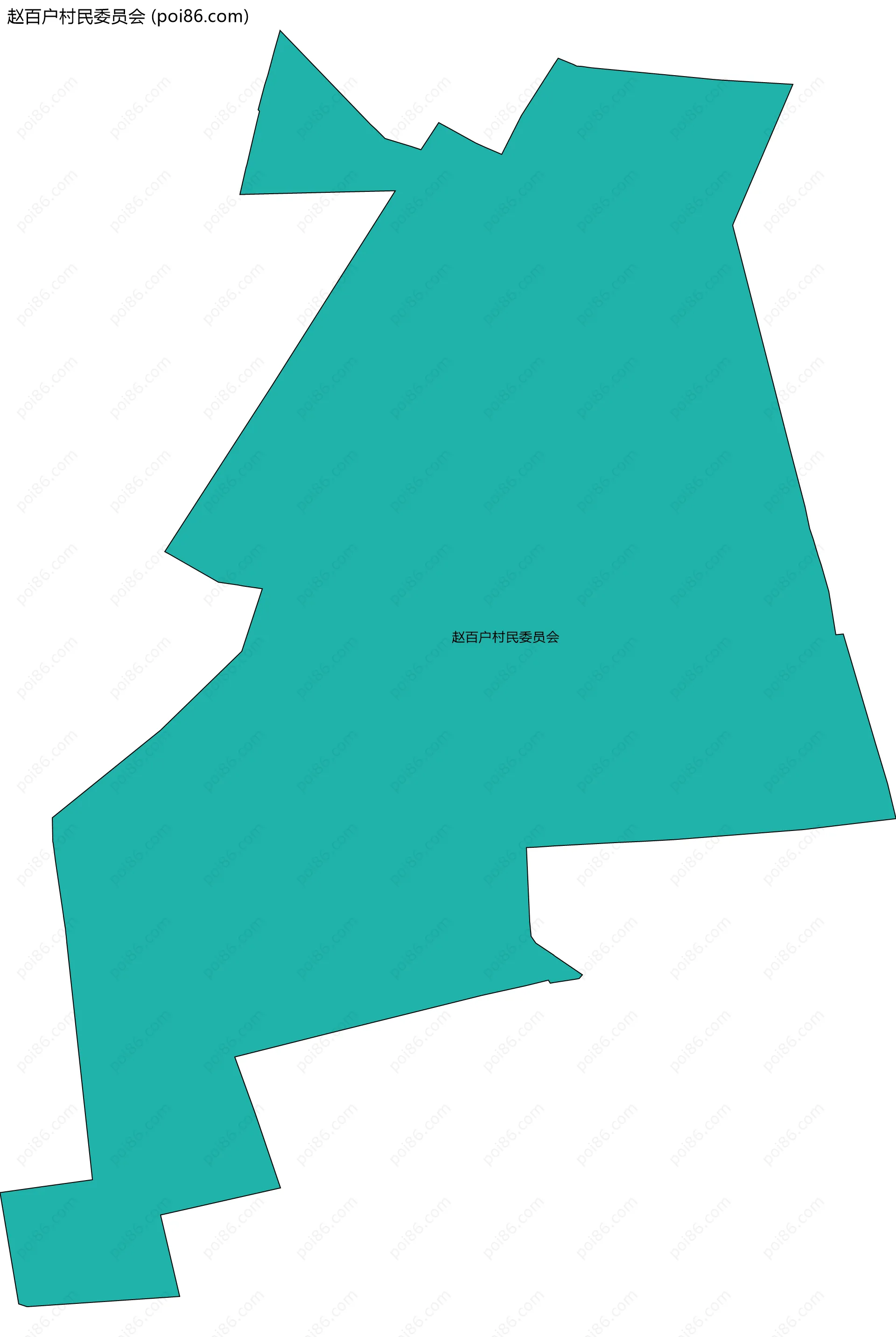 赵百户村民委员会边界地图