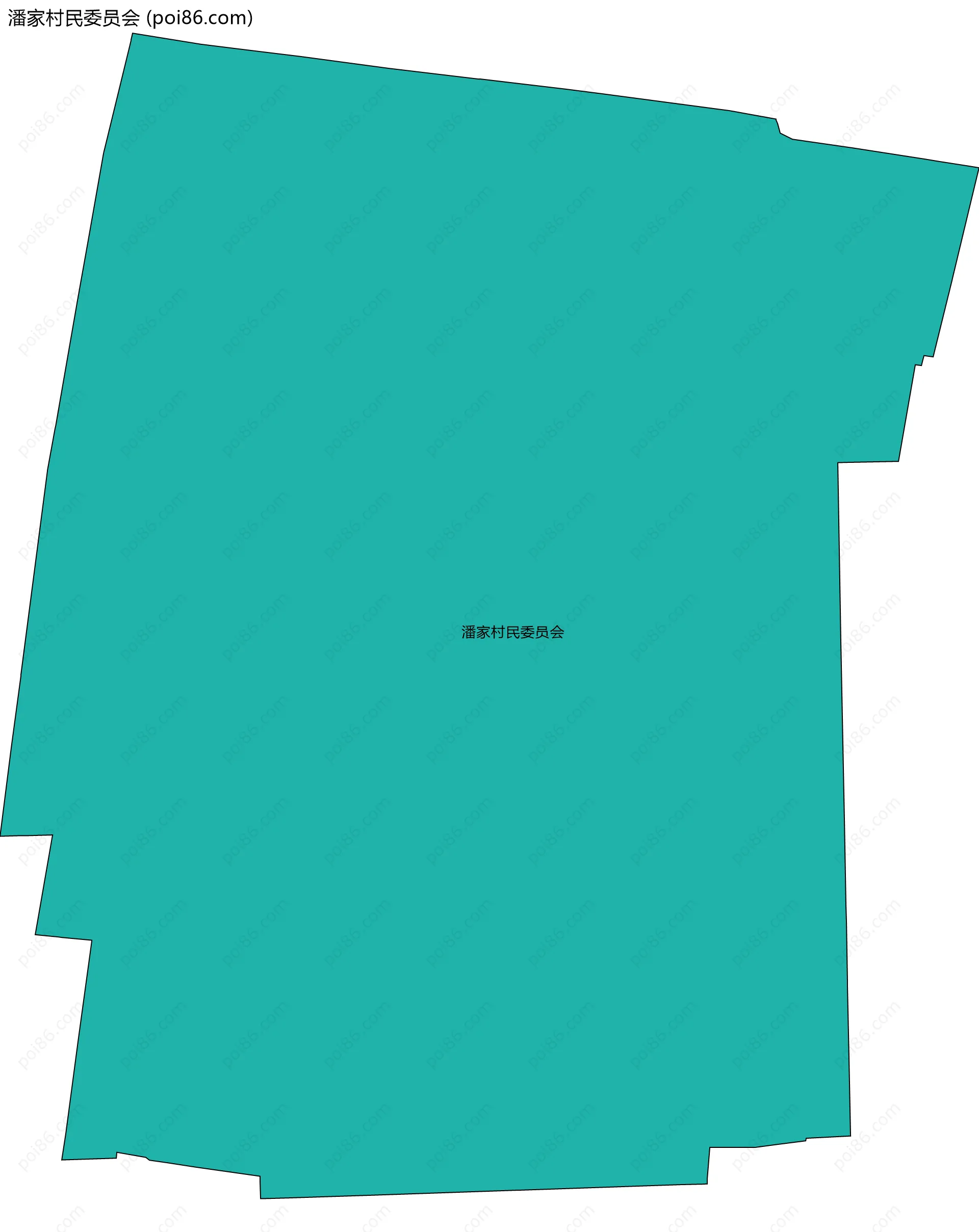 潘家村民委员会边界地图