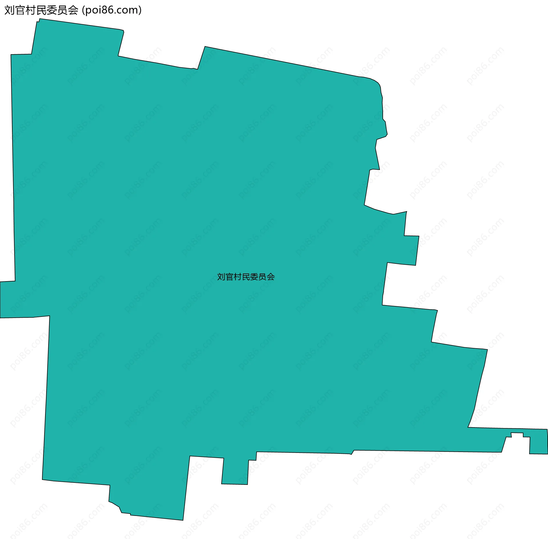 刘官村民委员会边界地图