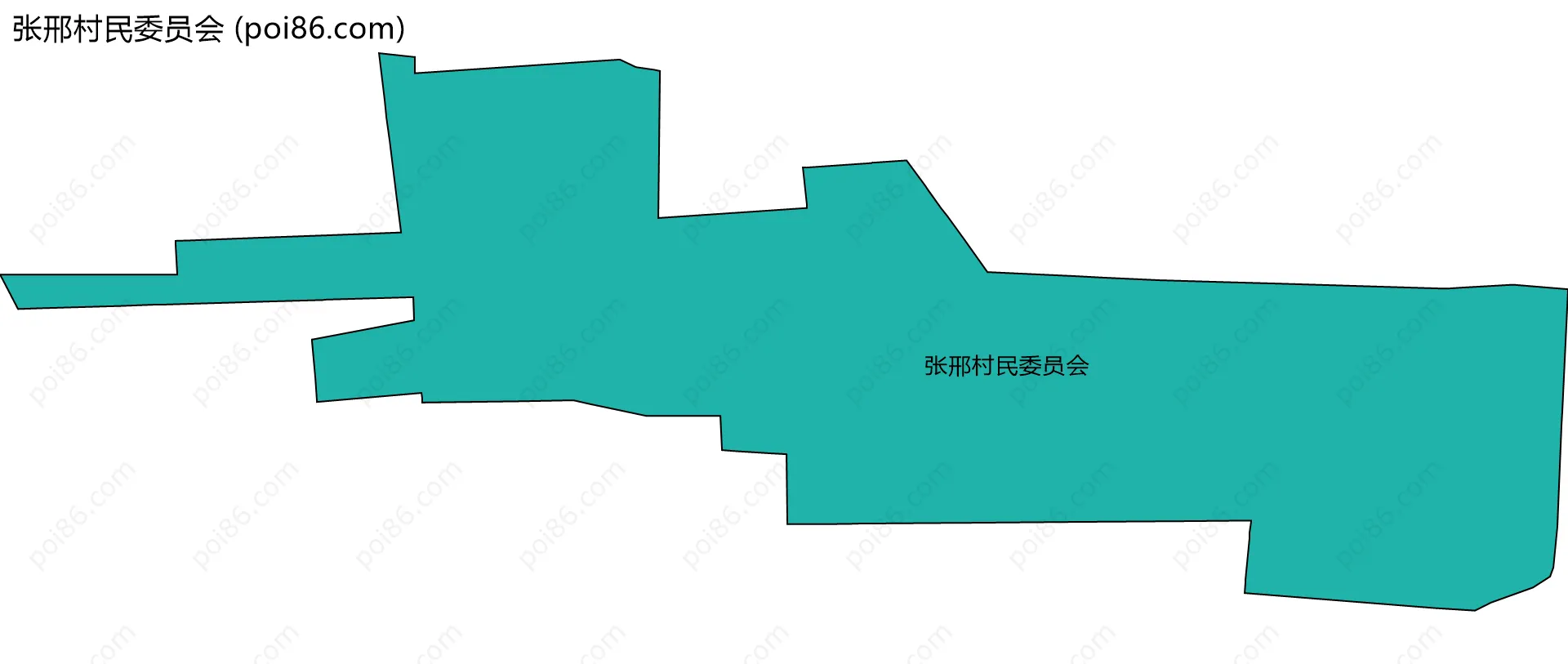 张邢村民委员会边界地图
