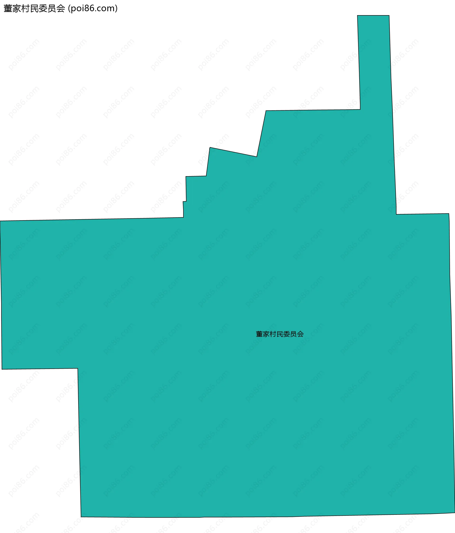 董家村民委员会边界地图