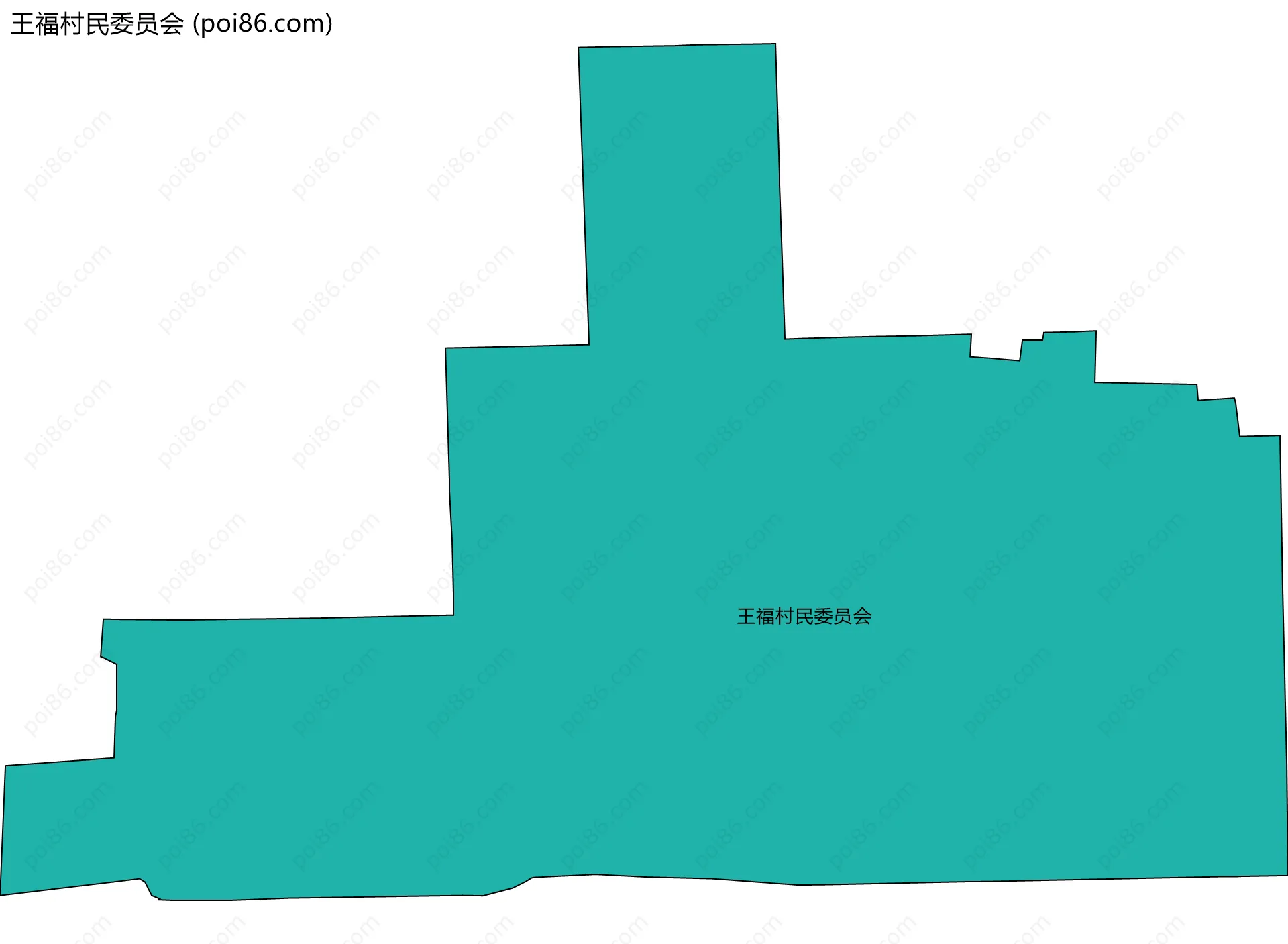 王福村民委员会边界地图