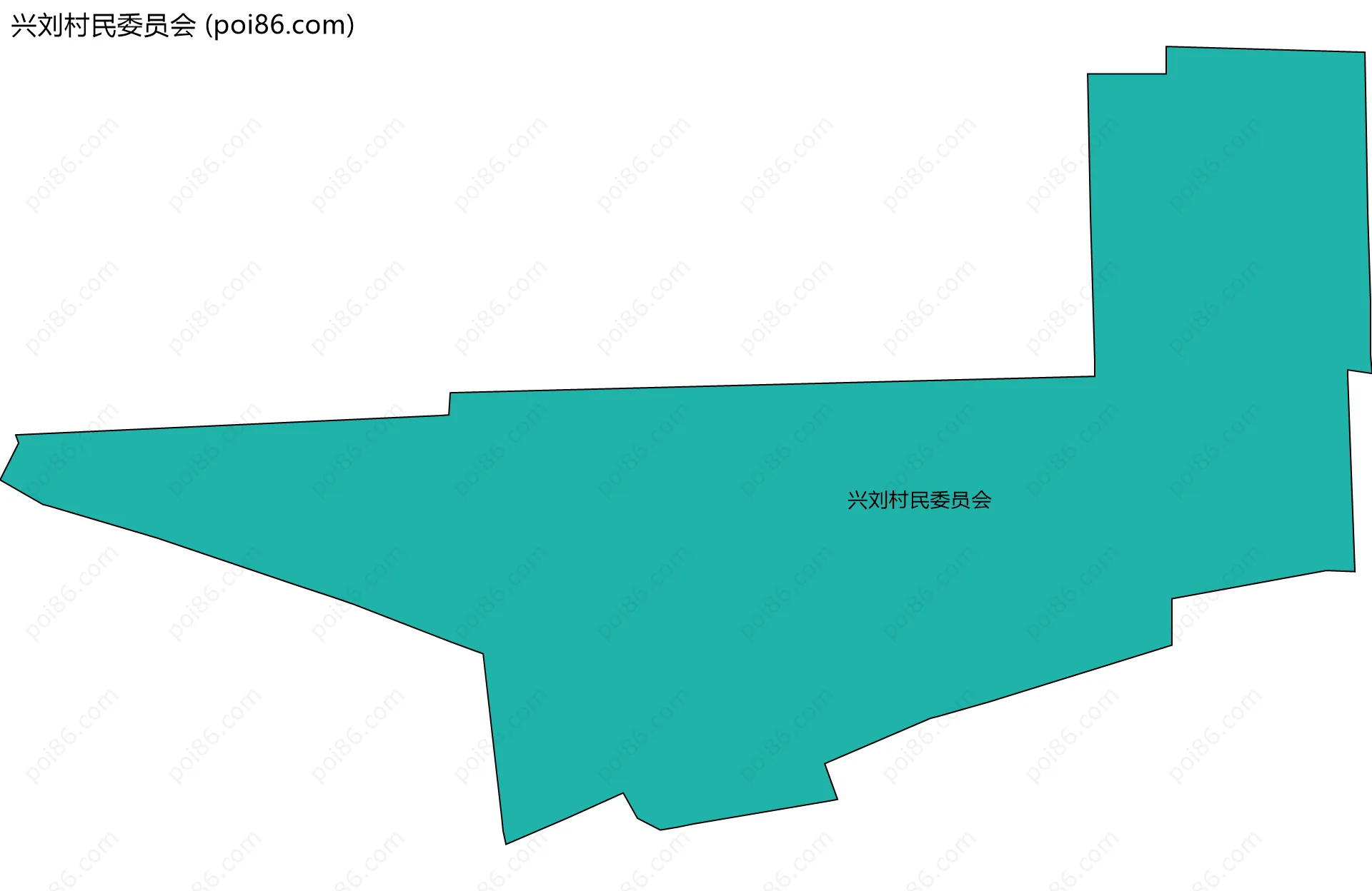 兴刘村民委员会边界地图