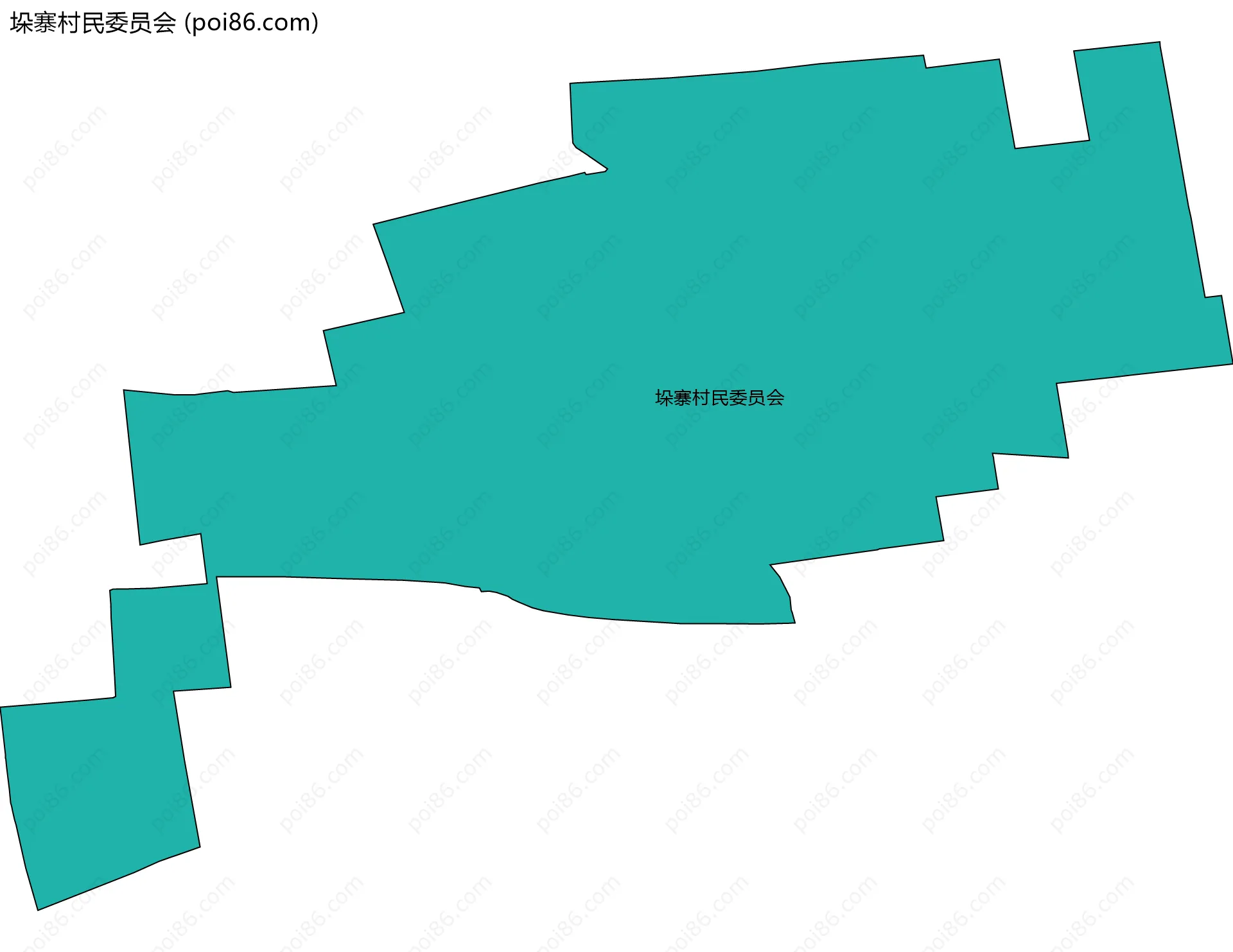 垛寨村民委员会边界地图