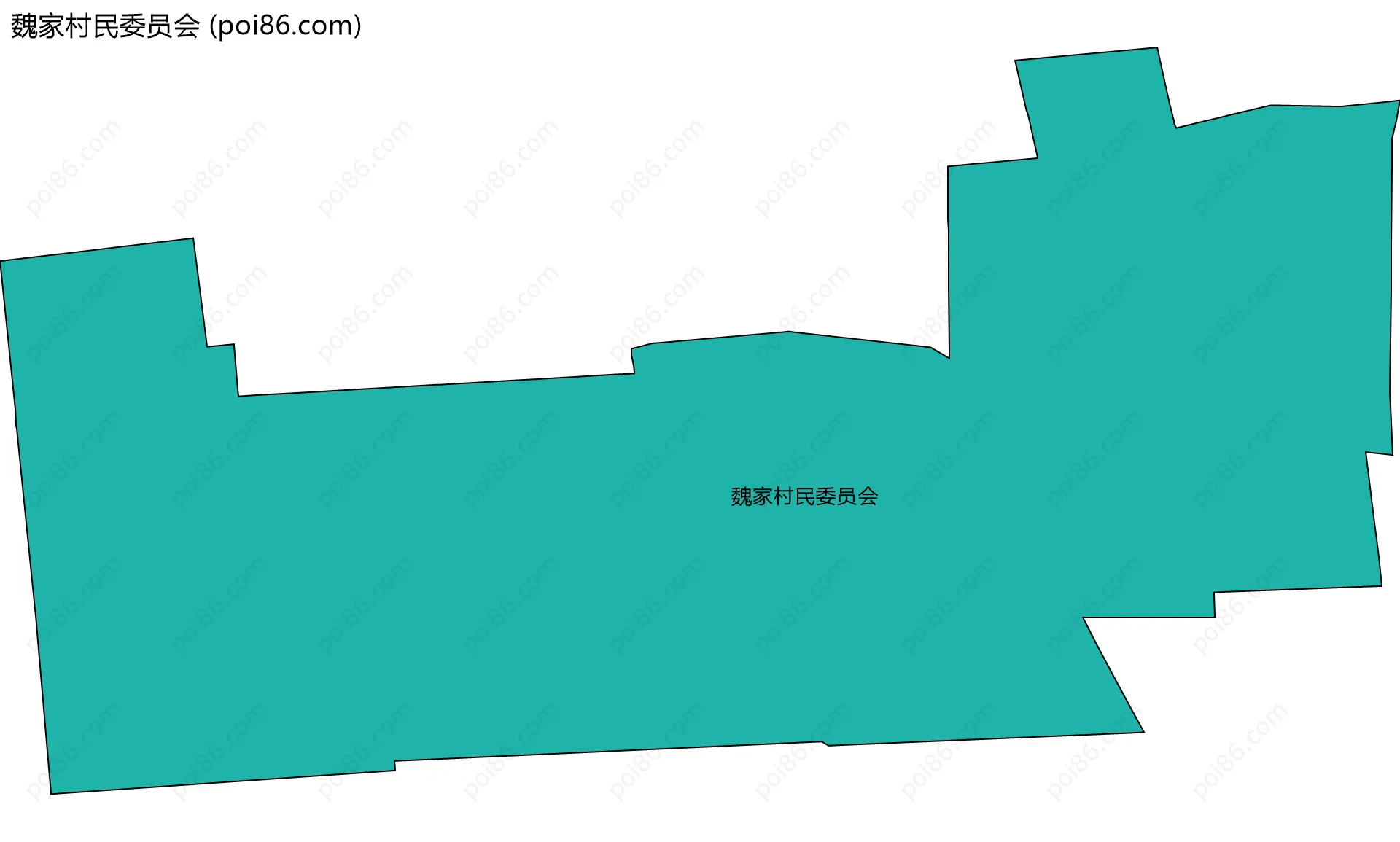 魏家村民委员会边界地图