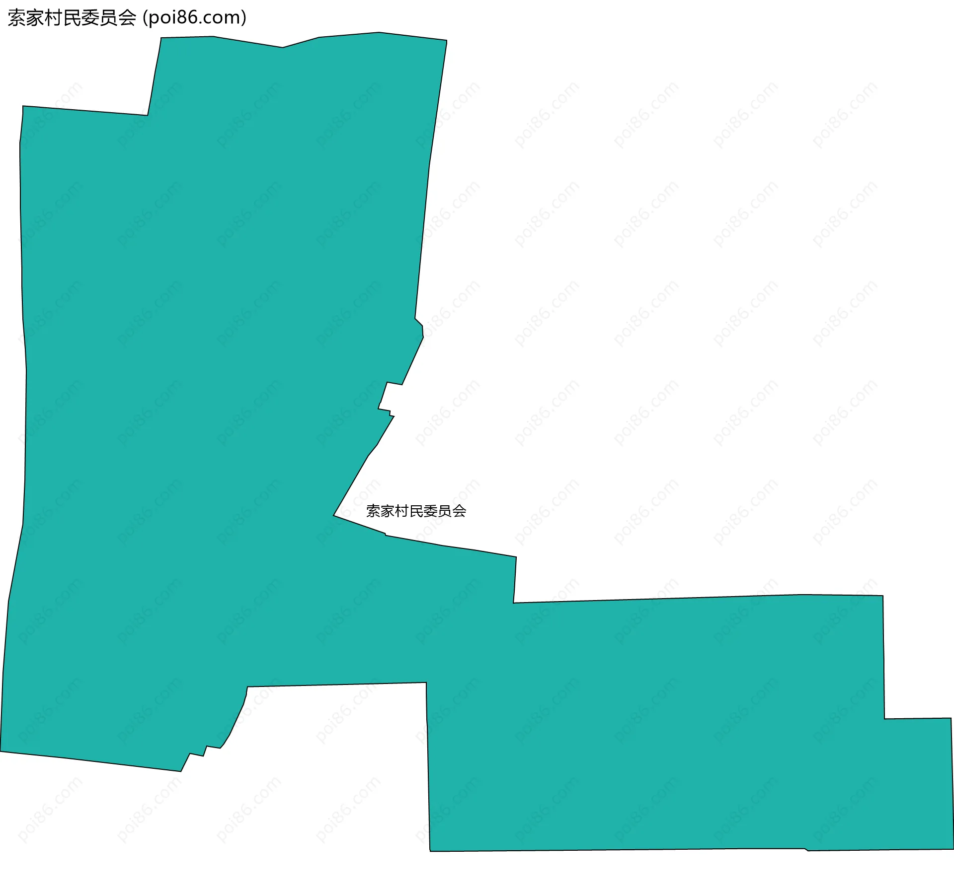 索家村民委员会边界地图