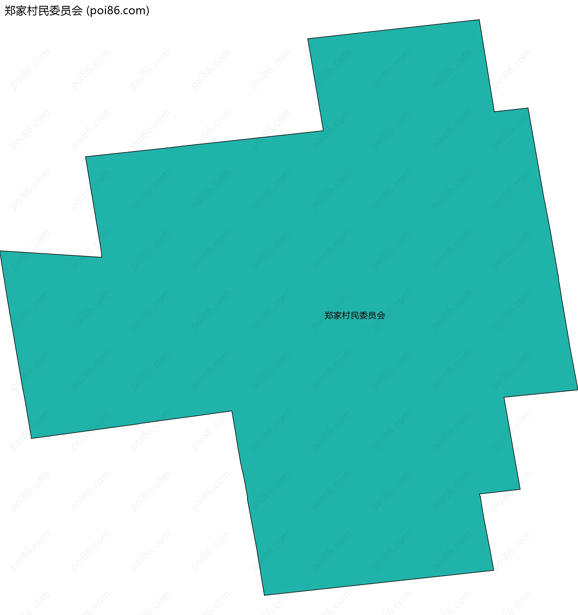 郑家村民委员会边界地图