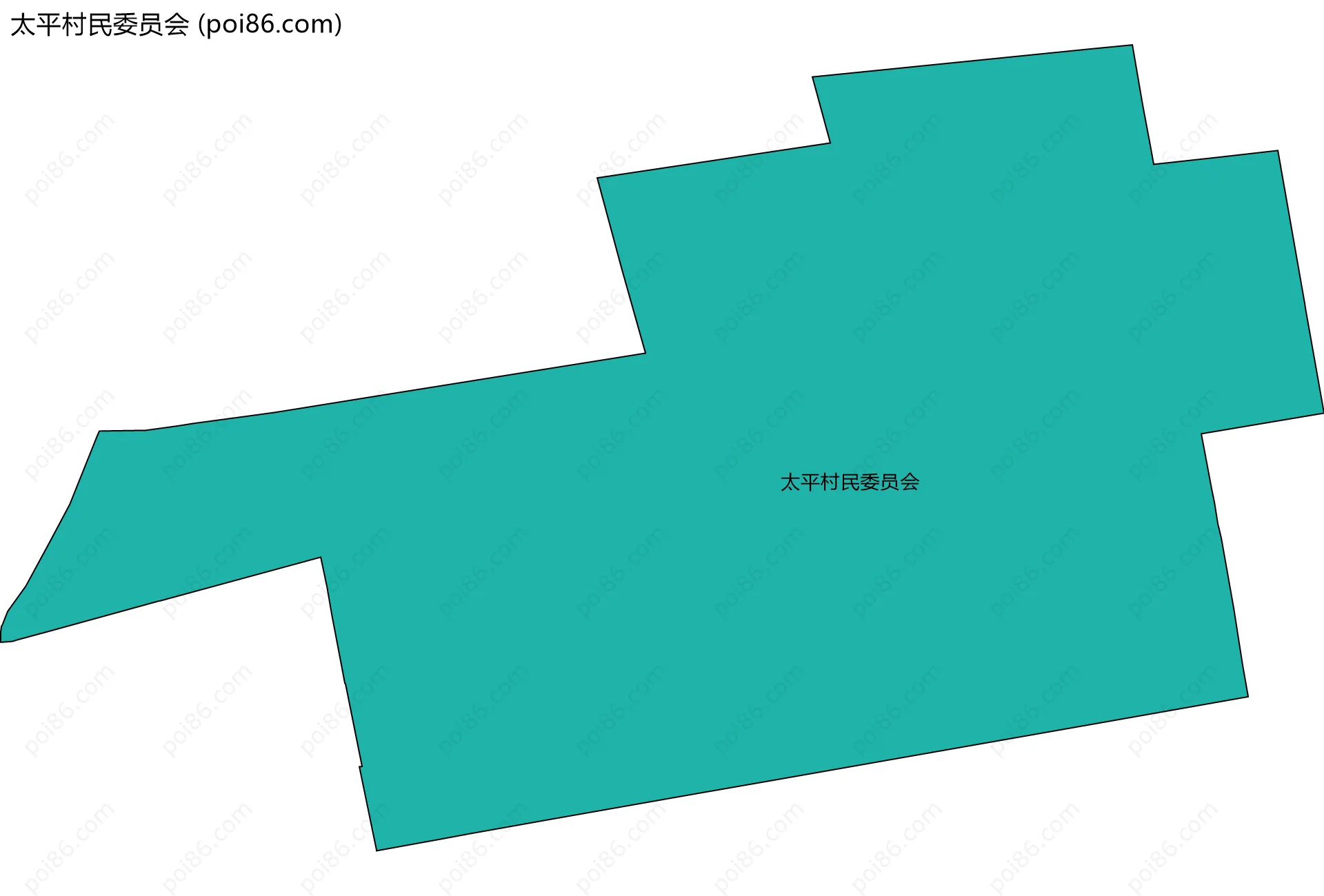 太平村民委员会边界地图