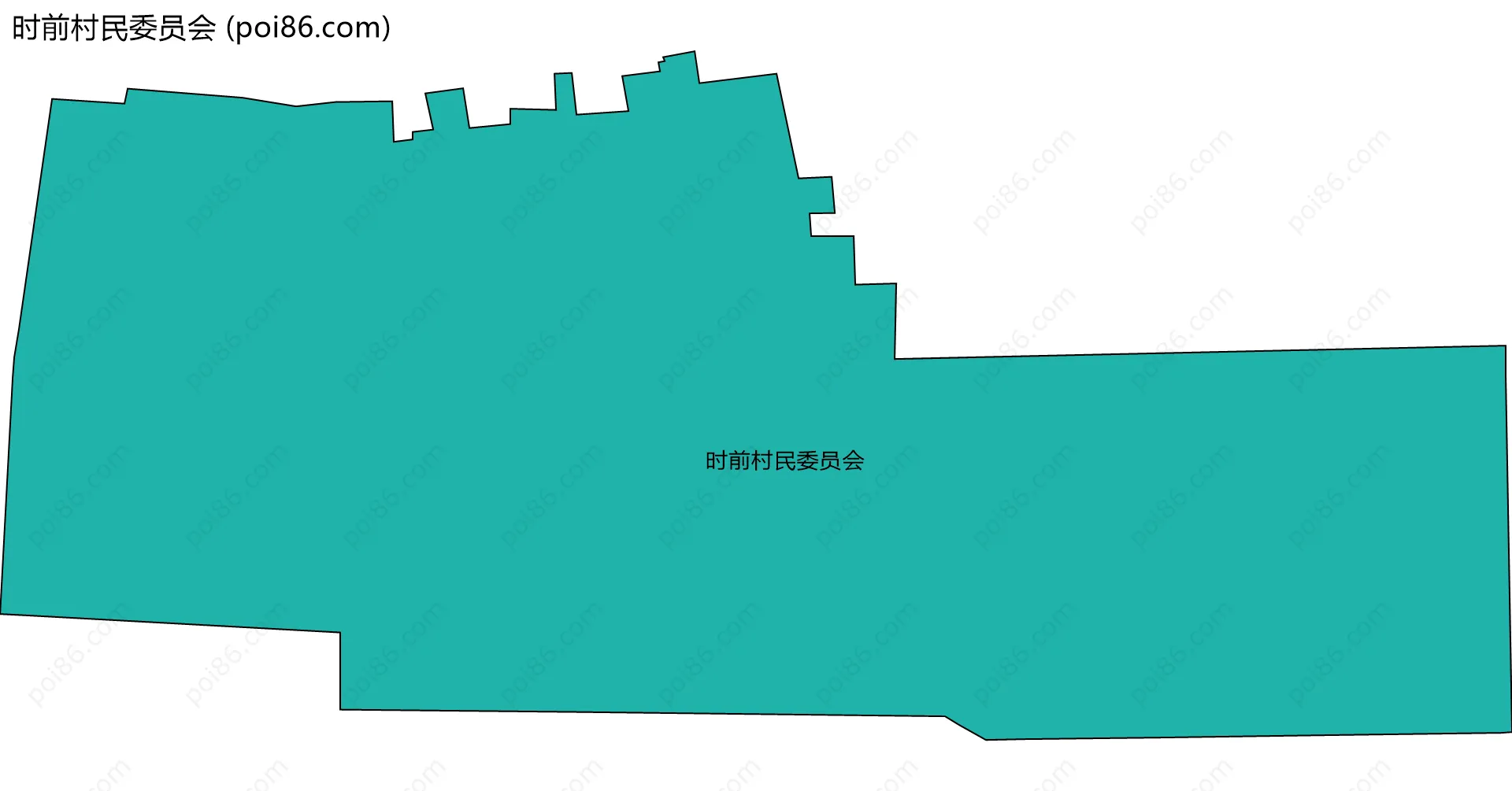 时前村民委员会边界地图