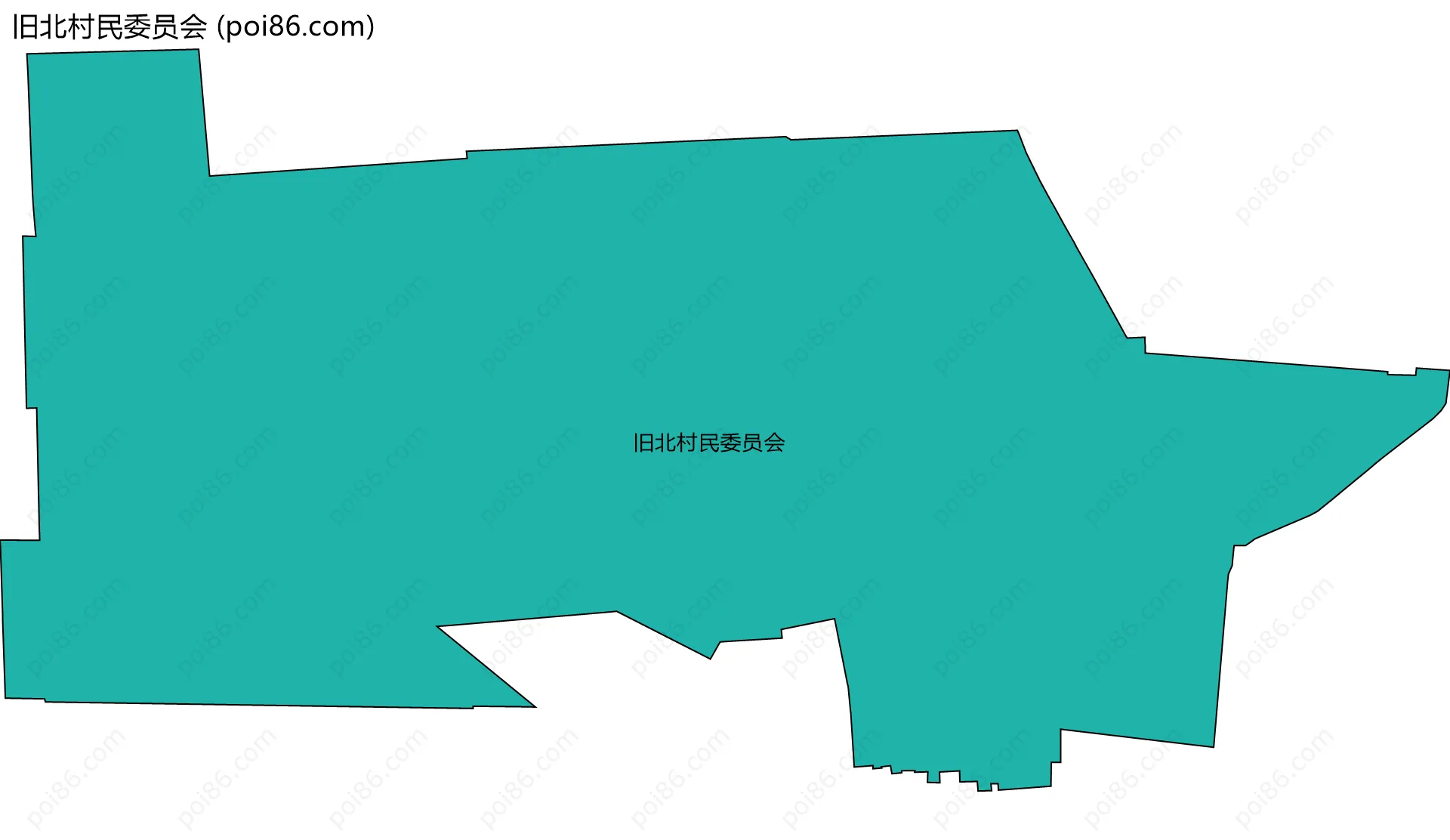 旧北村民委员会边界地图