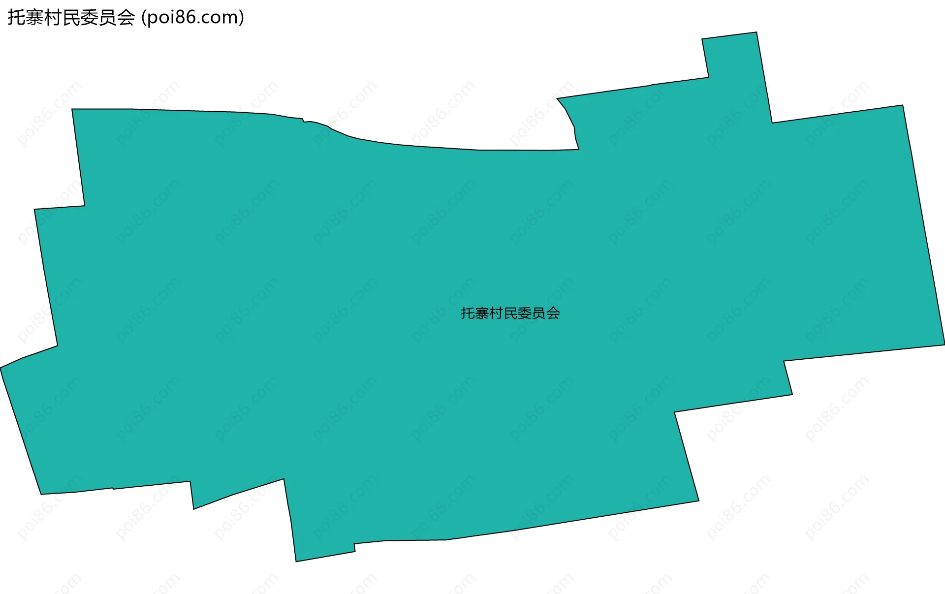 托寨村民委员会边界地图