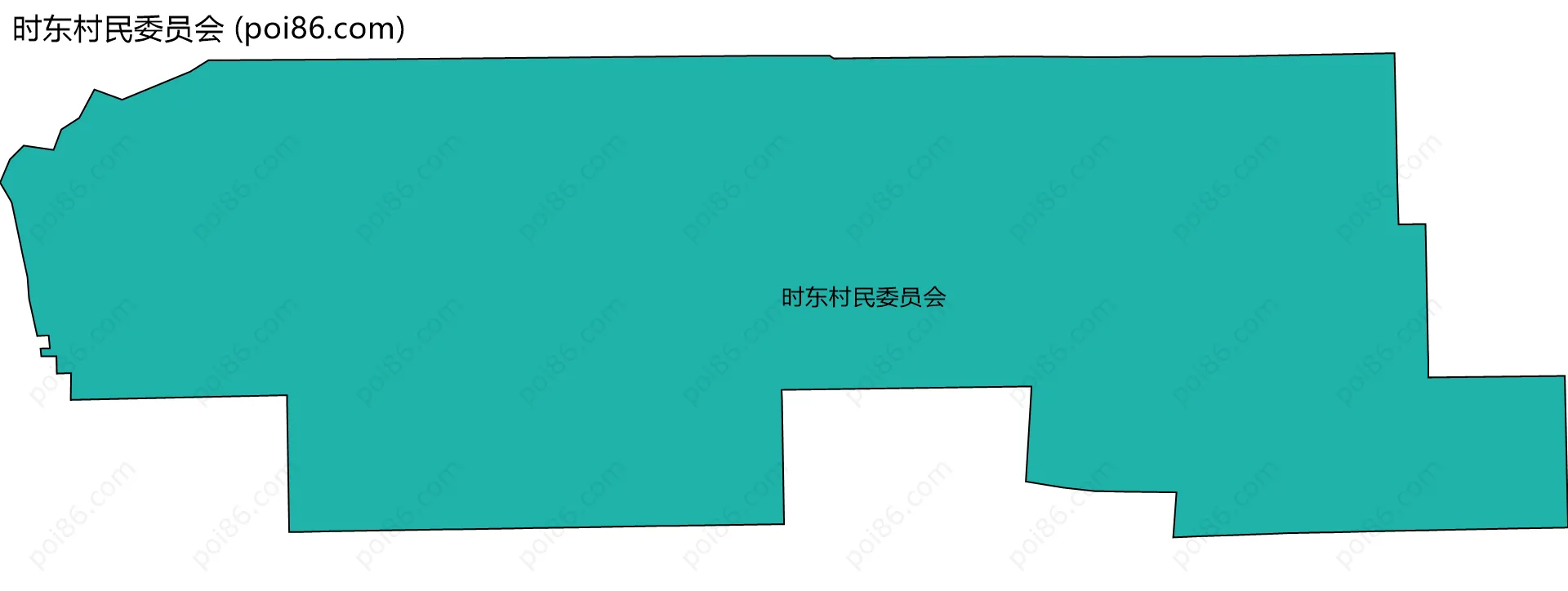 时东村民委员会边界地图