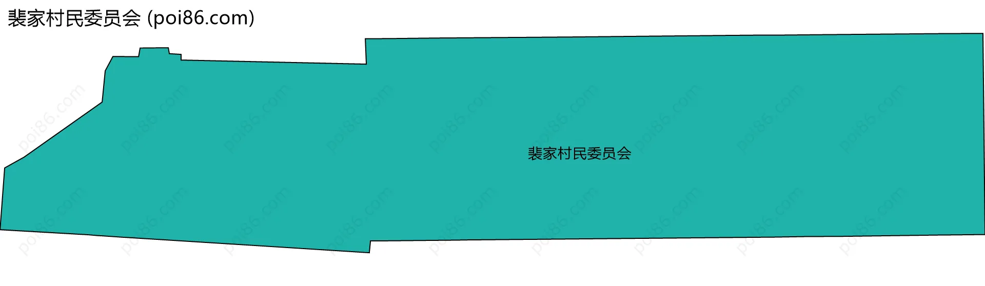 裴家村民委员会边界地图
