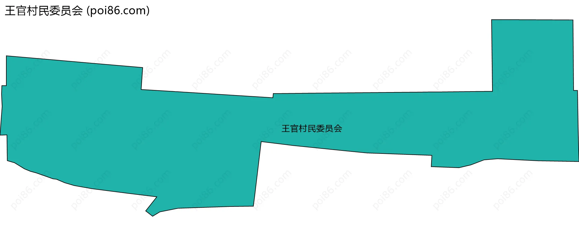 王官村民委员会边界地图