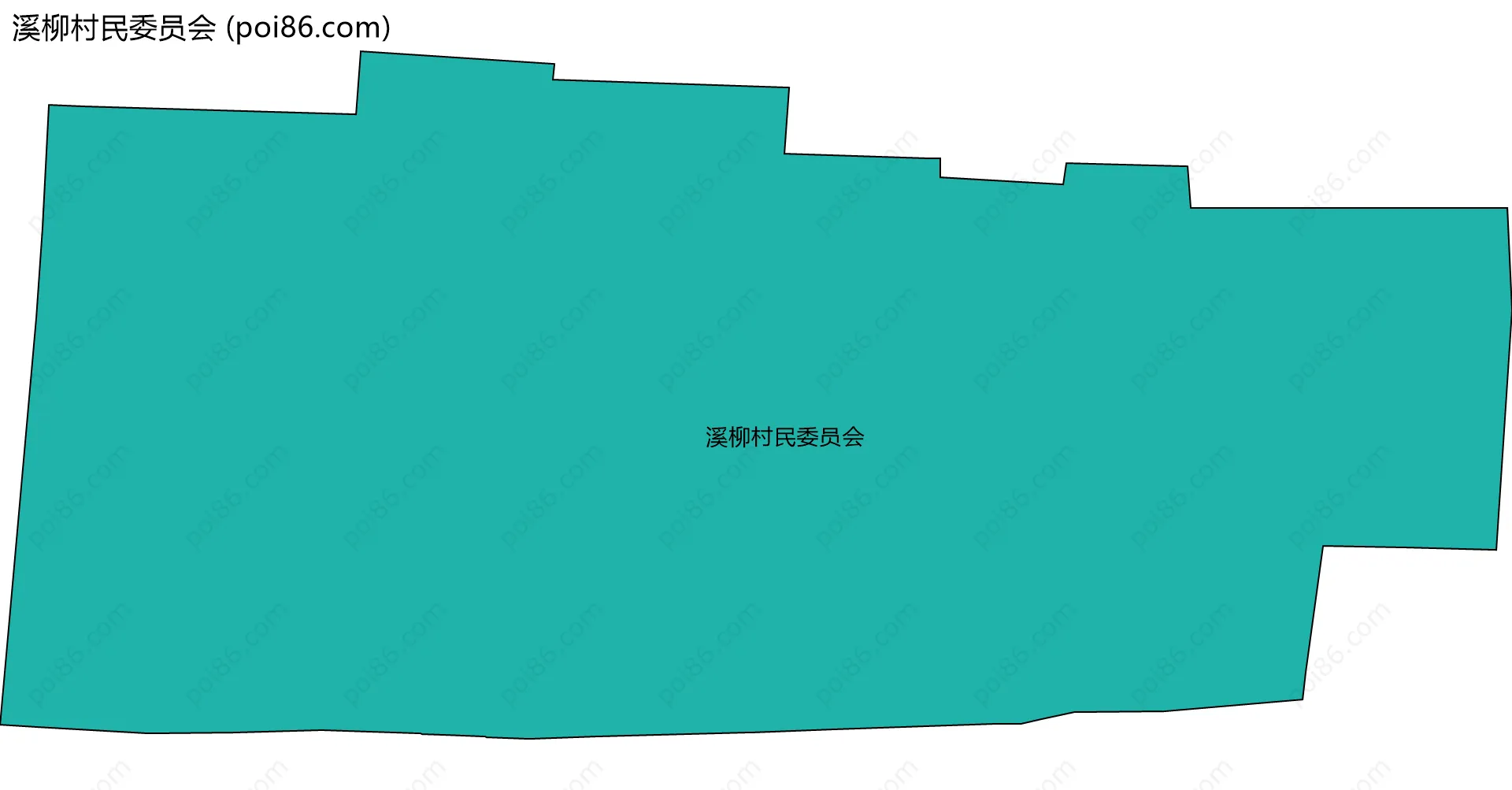 溪柳村民委员会边界地图