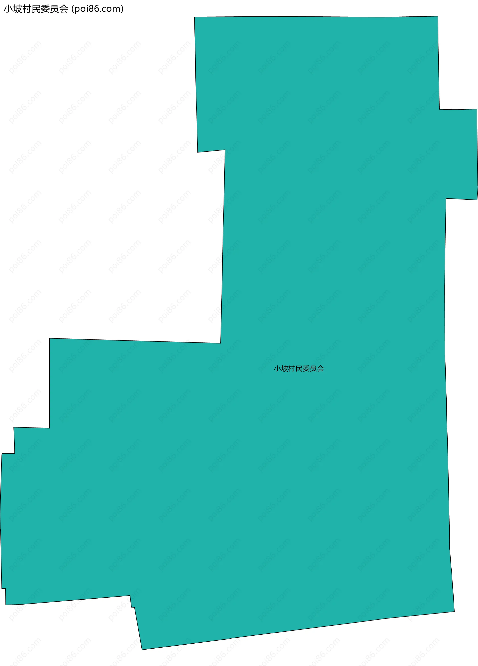 小坡村民委员会边界地图