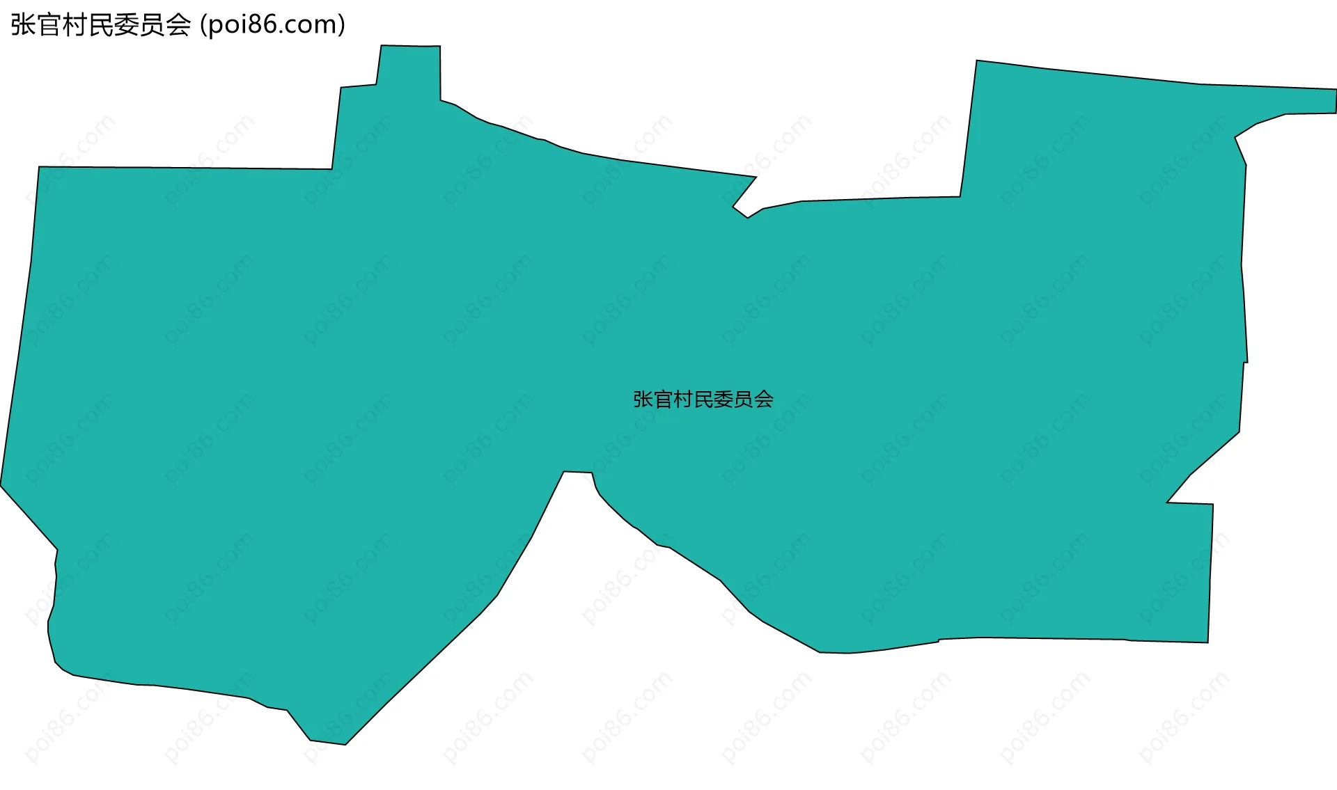 张官村民委员会边界地图